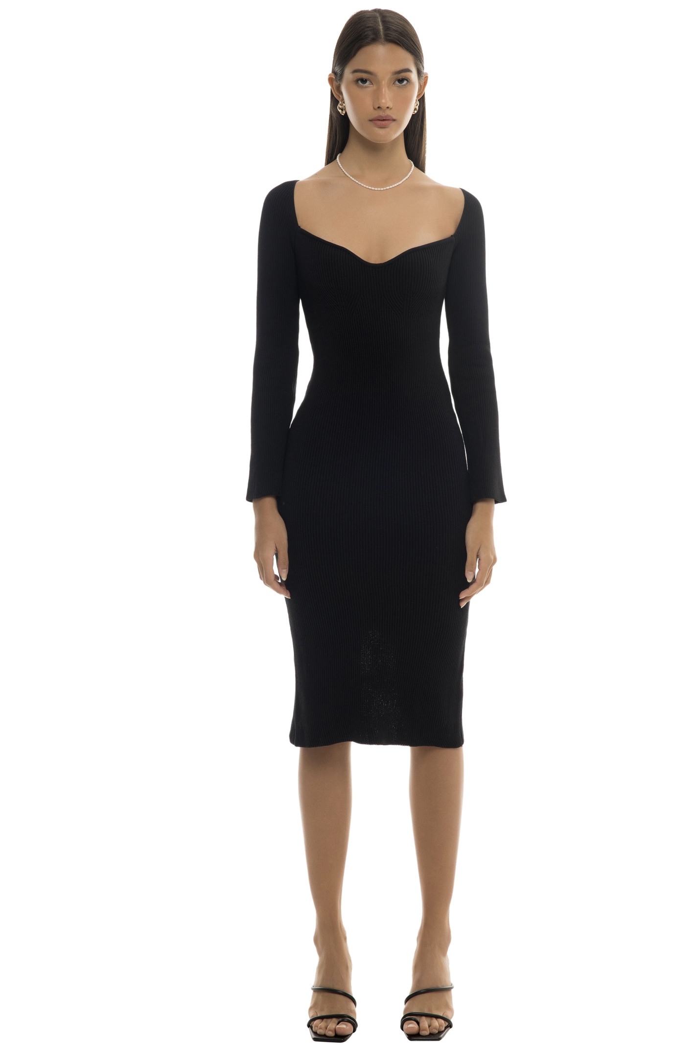 SERIRA KNIT DRESS - BLACK