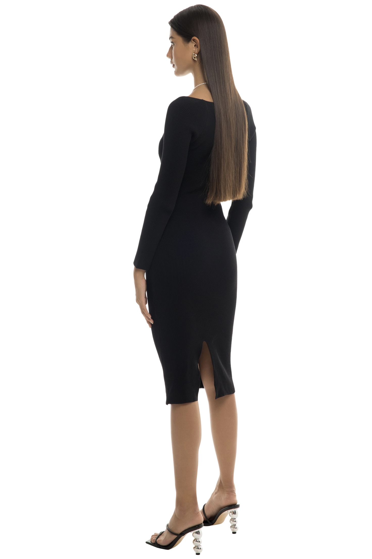 SERIRA KNIT DRESS - BLACK