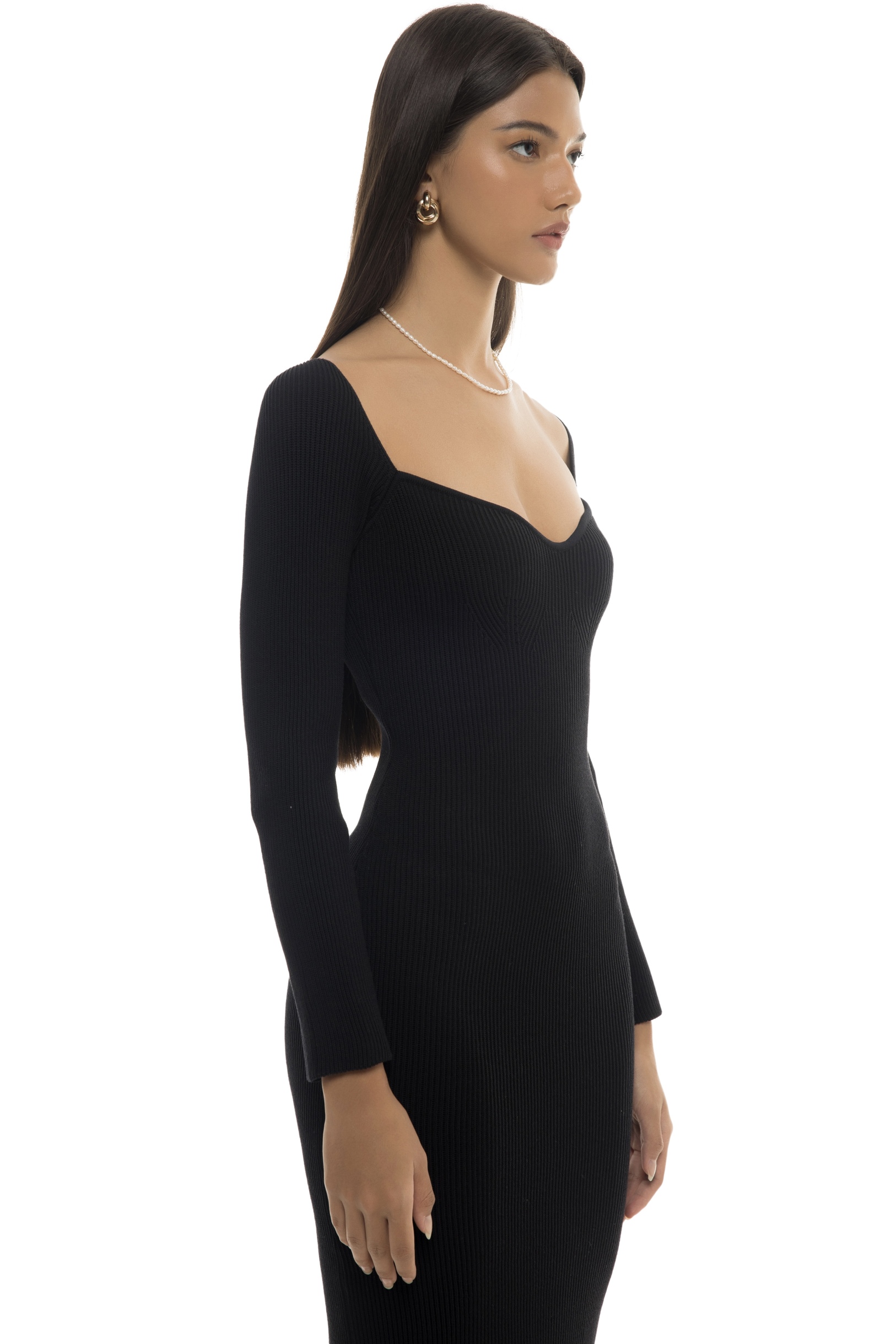 SERIRA KNIT DRESS - BLACK