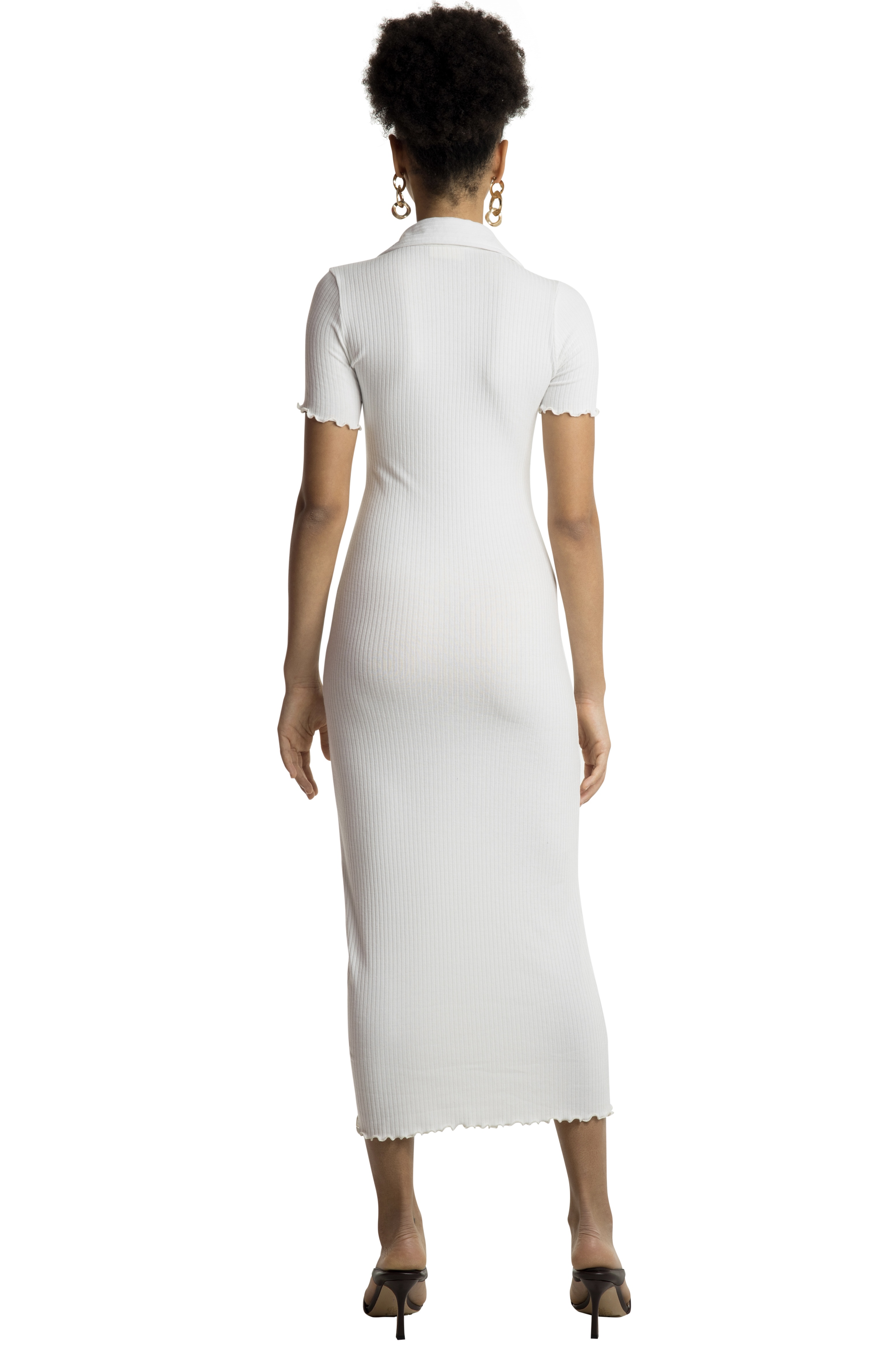 SVC POLO DRESS - WHITE