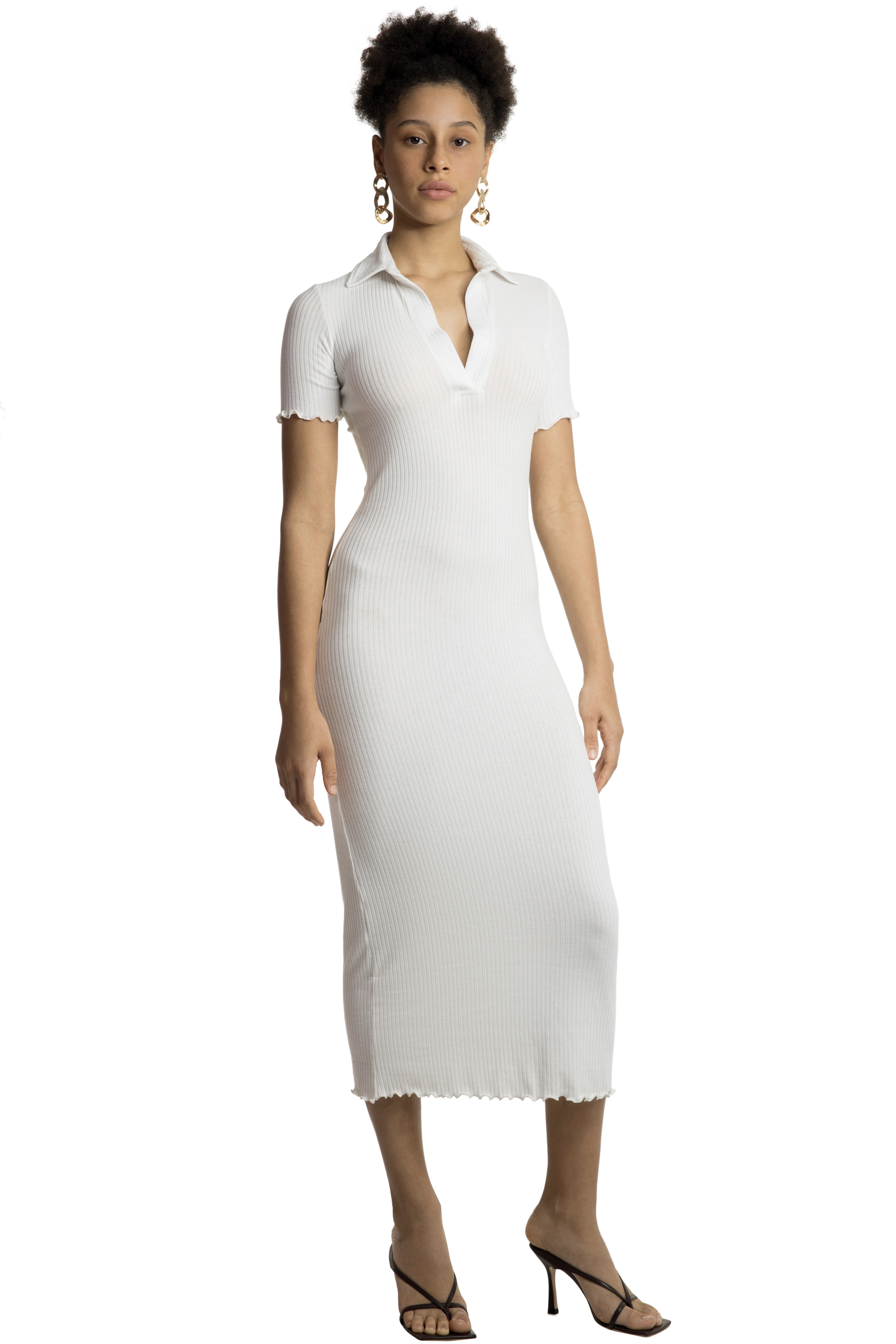 SVC POLO DRESS - WHITE