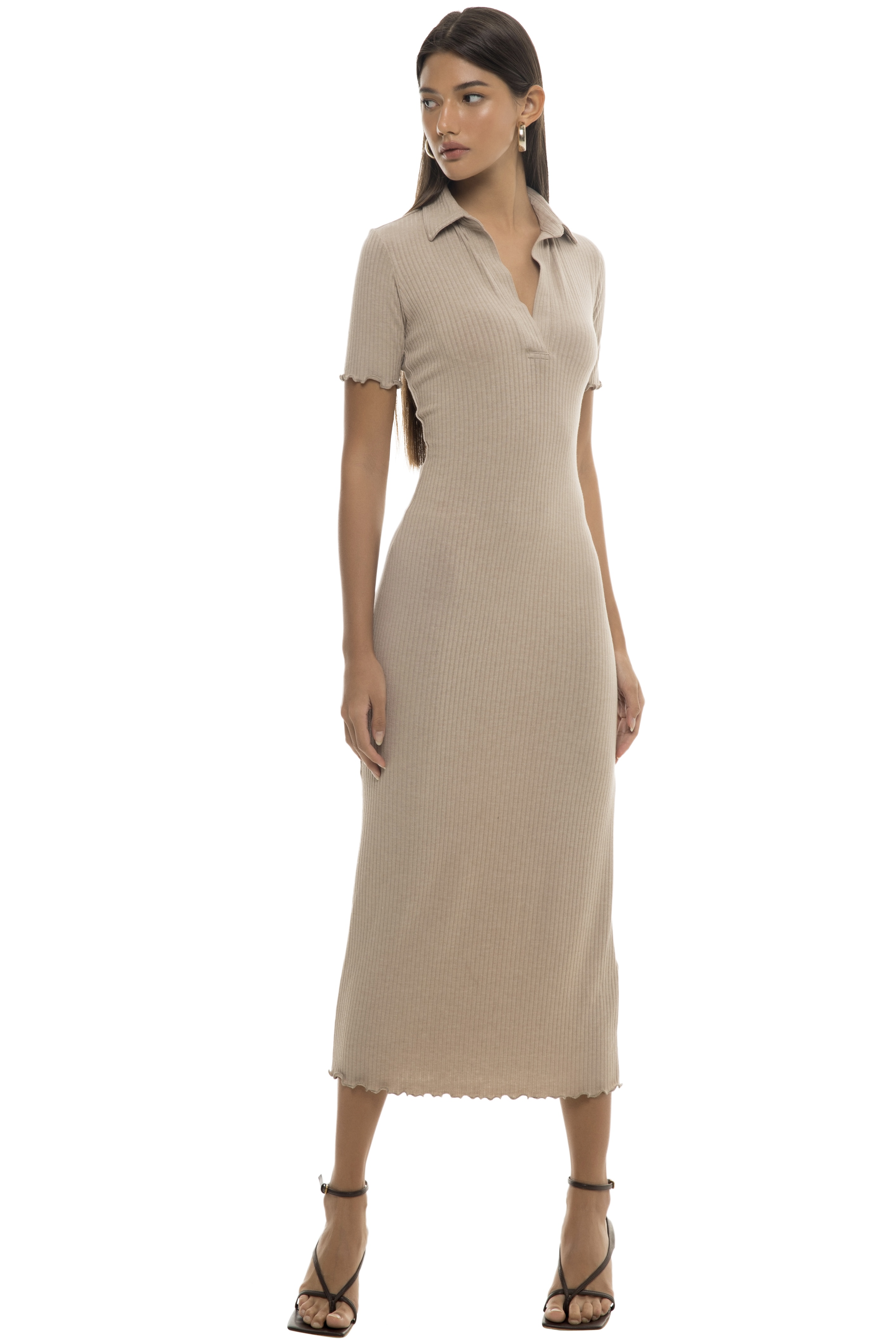 SVC POLO DRESS - BEIGE