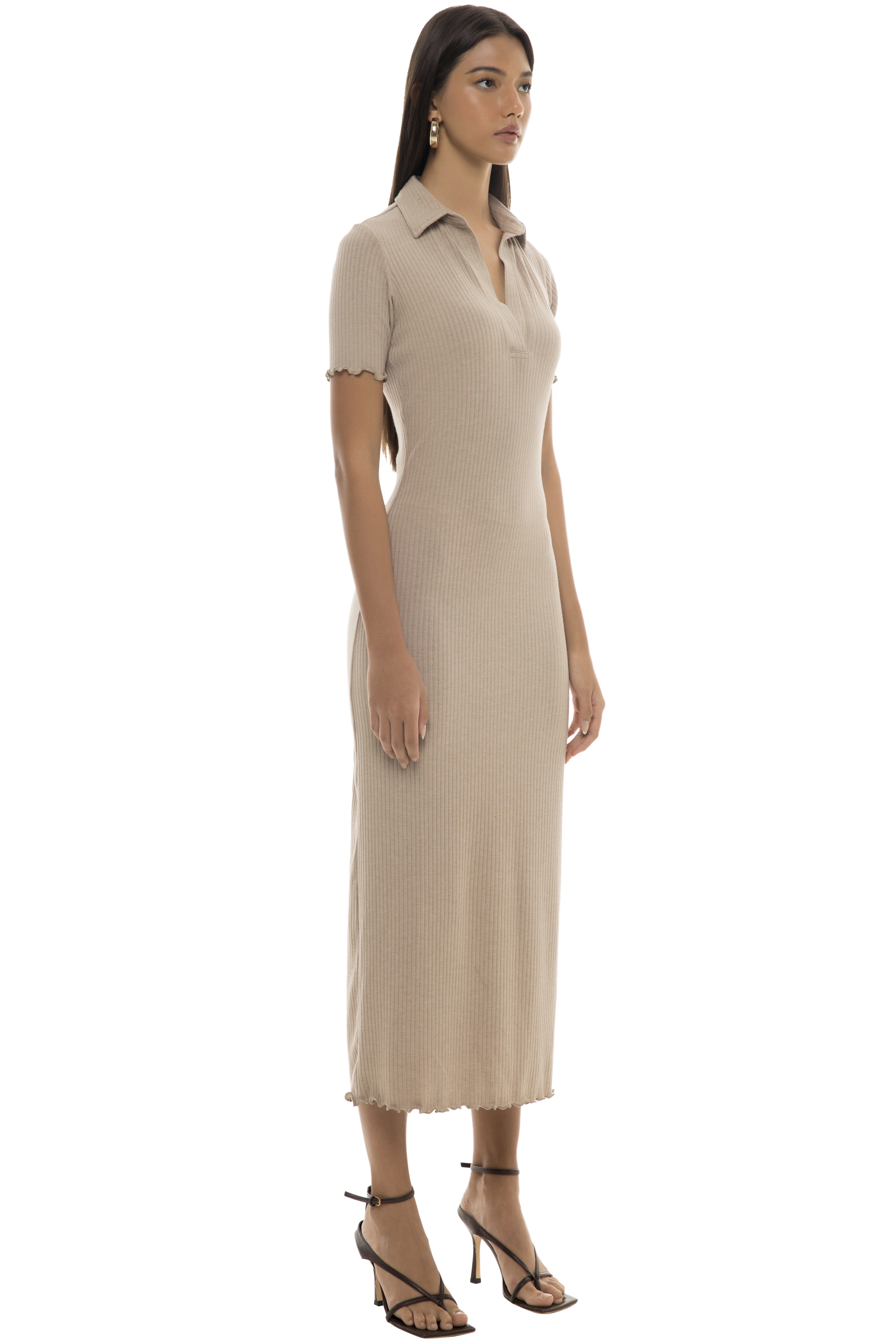 SVC POLO DRESS - BEIGE