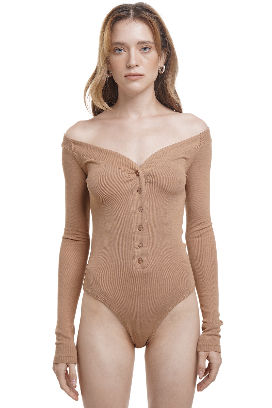 JESSIE BODYSUIT - DARK TAN