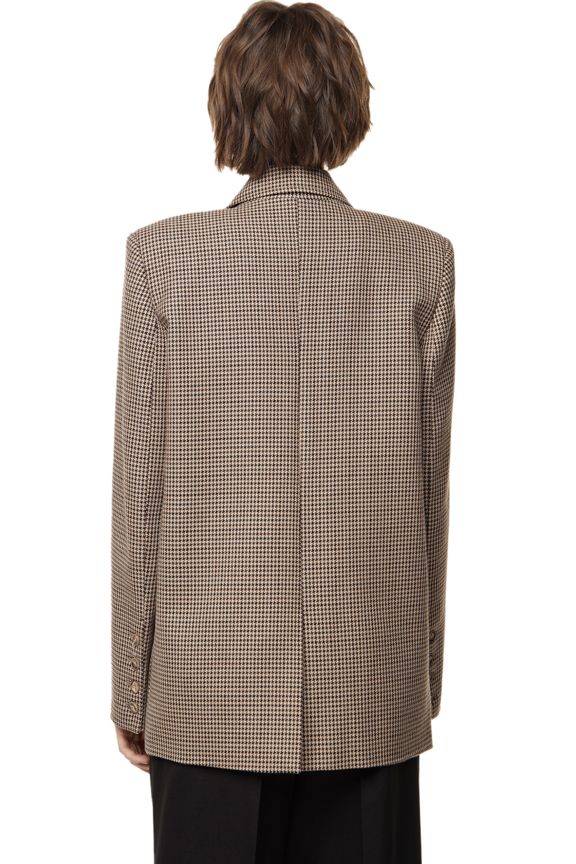 CLAUDE BLAZER - BROWN HOUNDSTOOTH