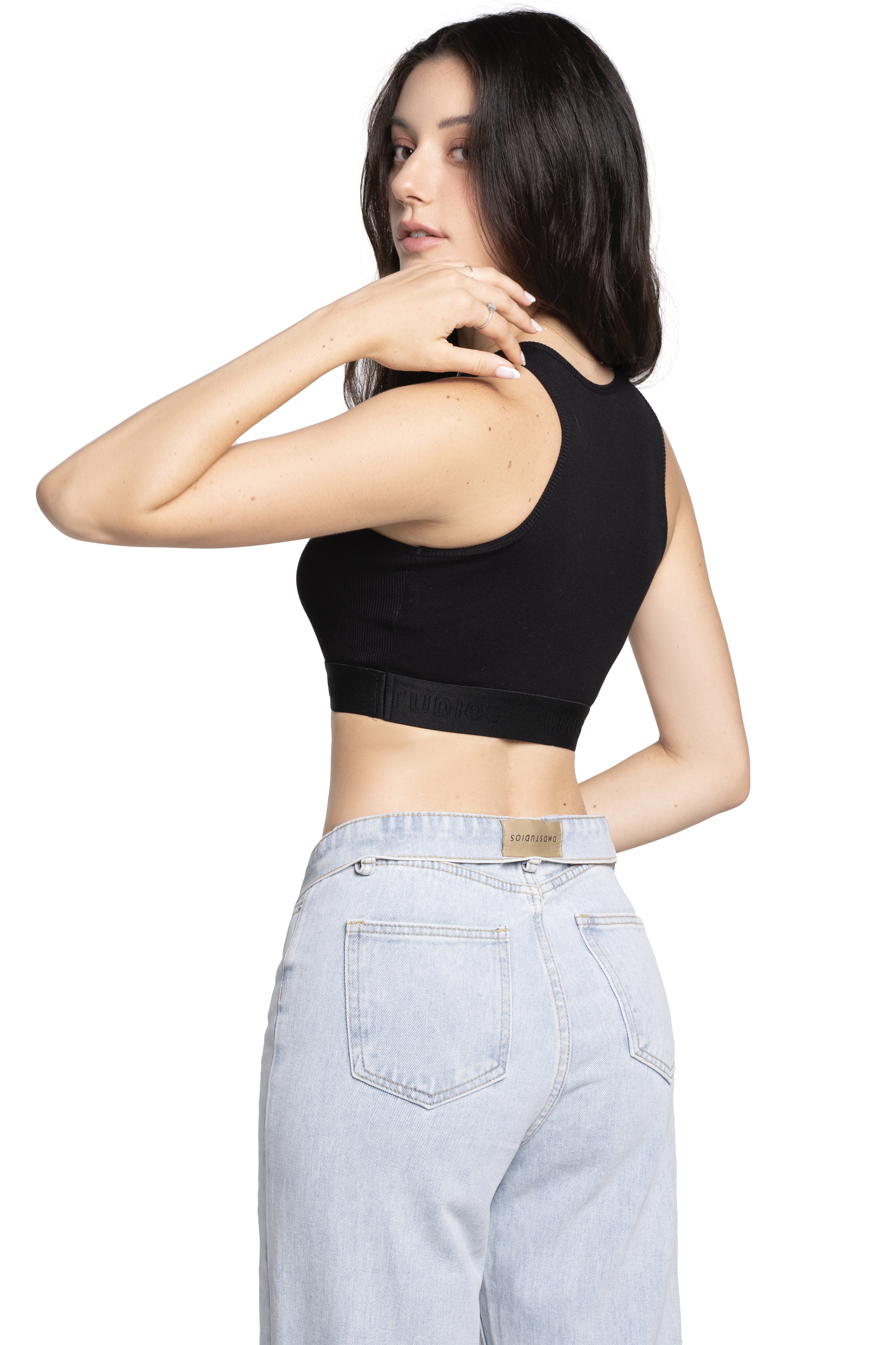 GIGI CROP TOP - BLACK