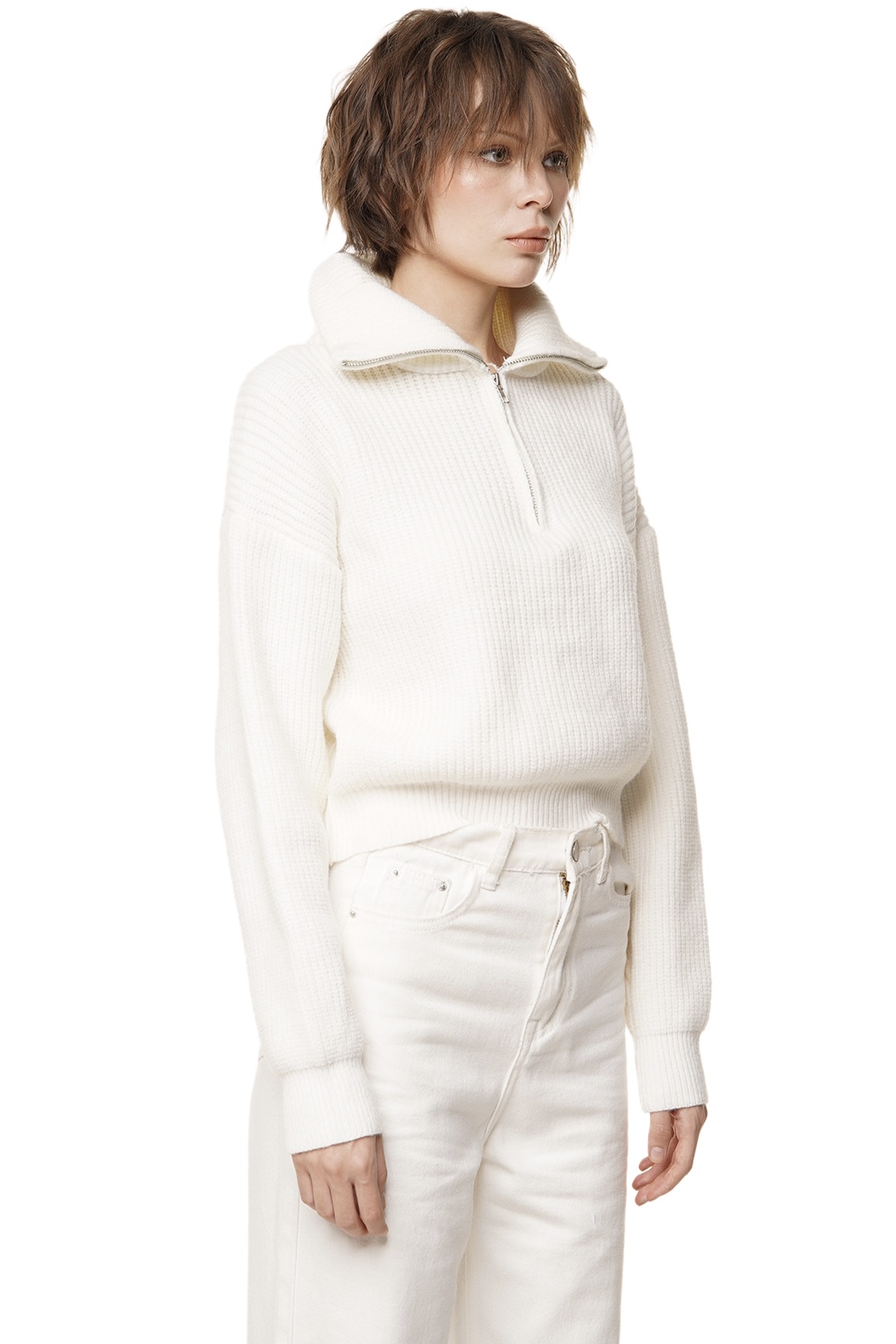 KARO SWEATER - WHITE