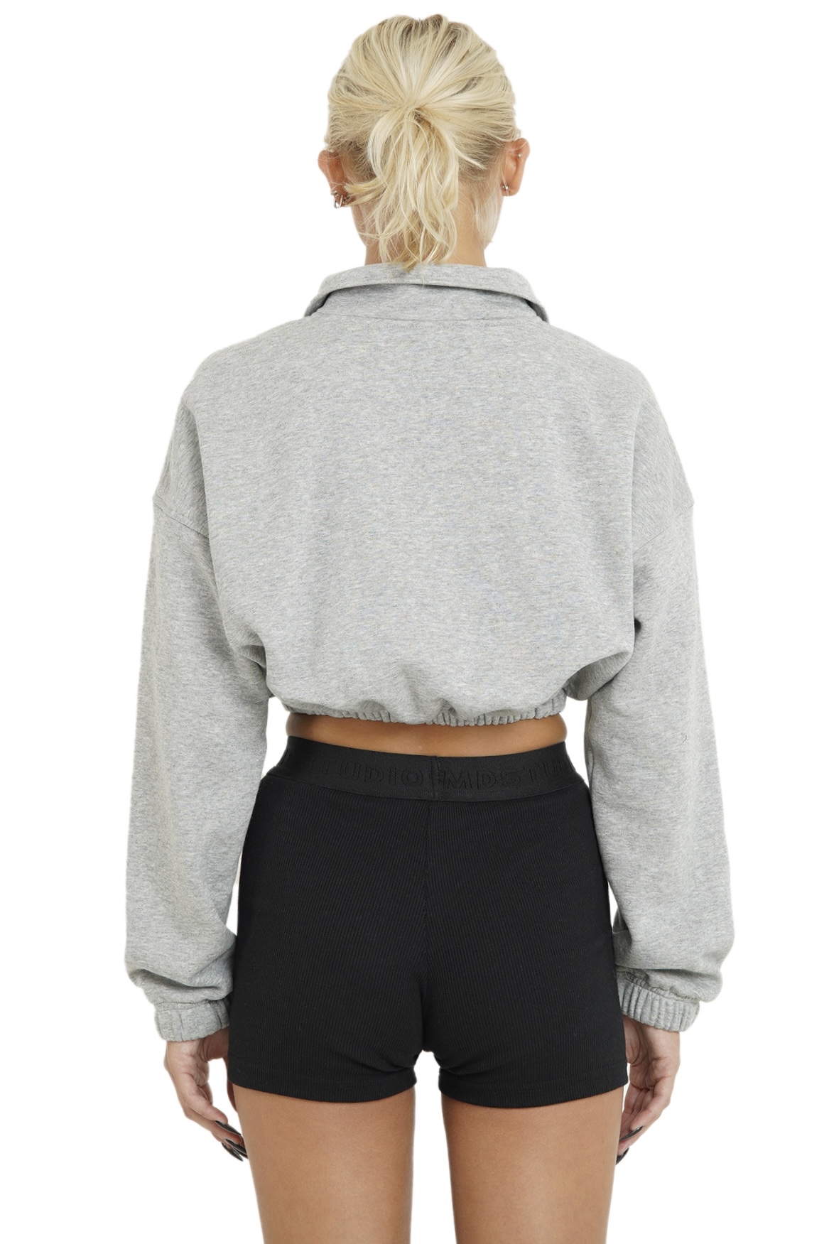 CROPPED SWEATSHIRT - GREY