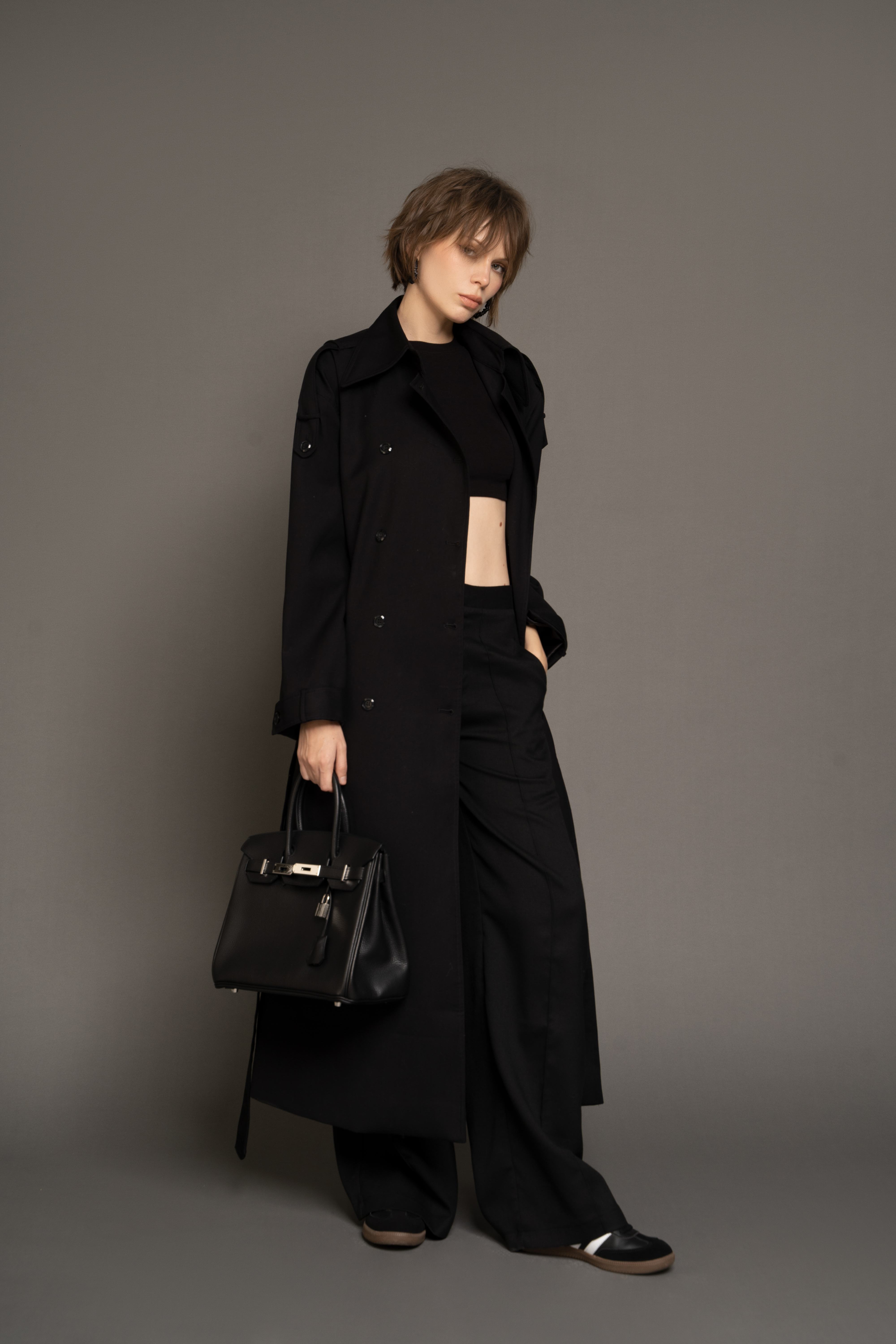 ELLINGTON TRENCH COAT - BLACK