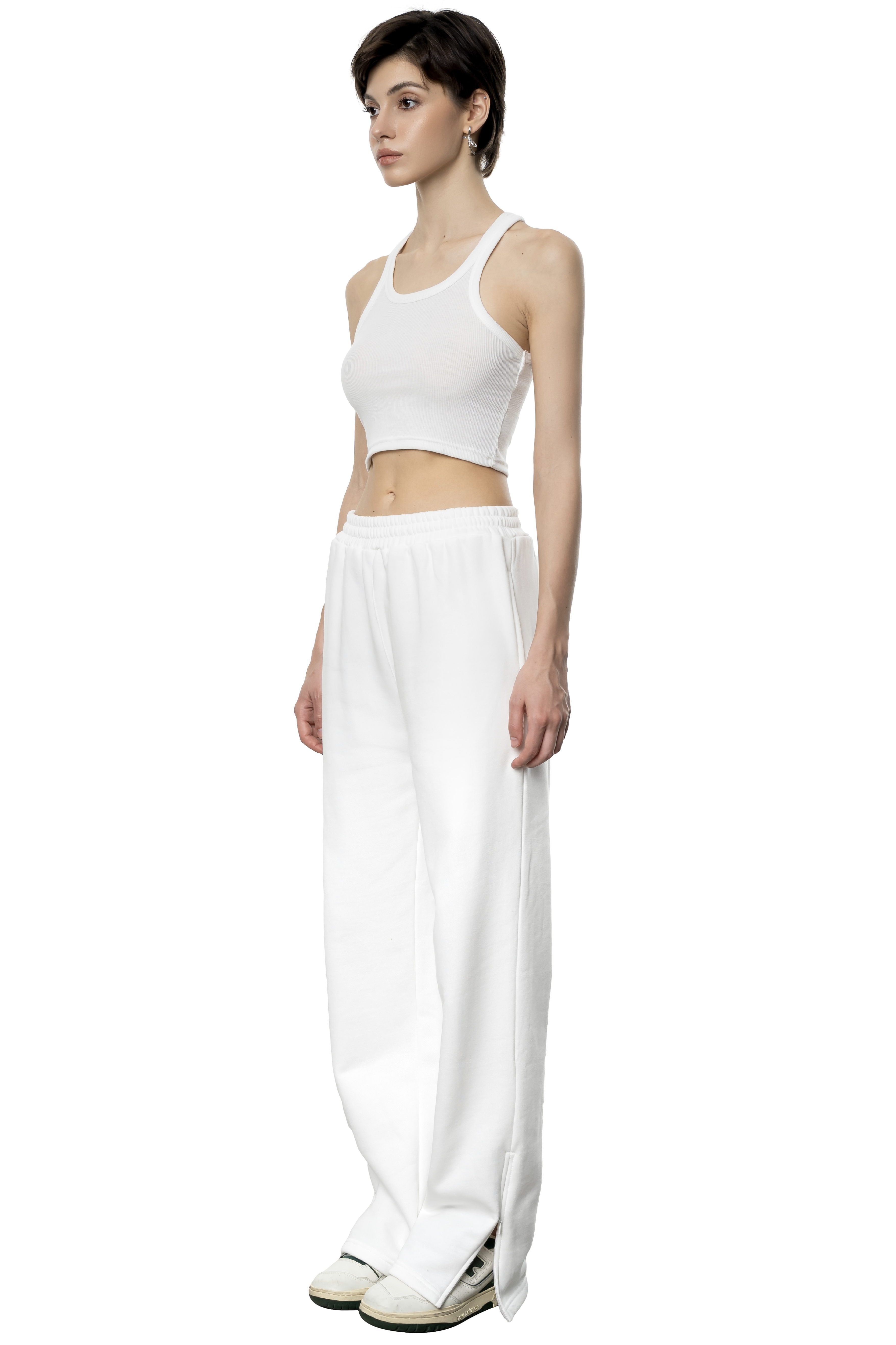 TRACK PANT - WHITE 