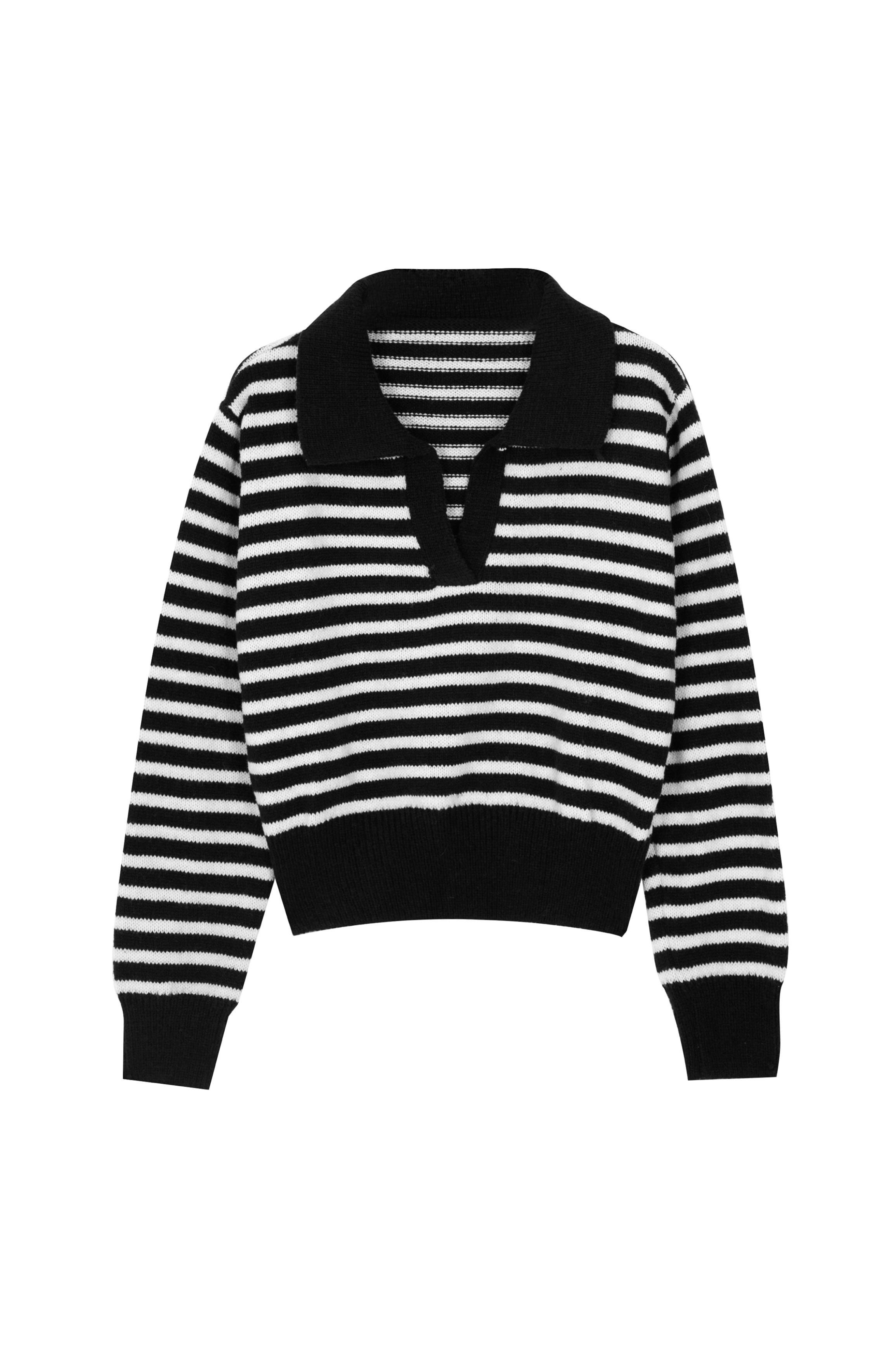 HANS SWEATER - BLACK STRIPED 