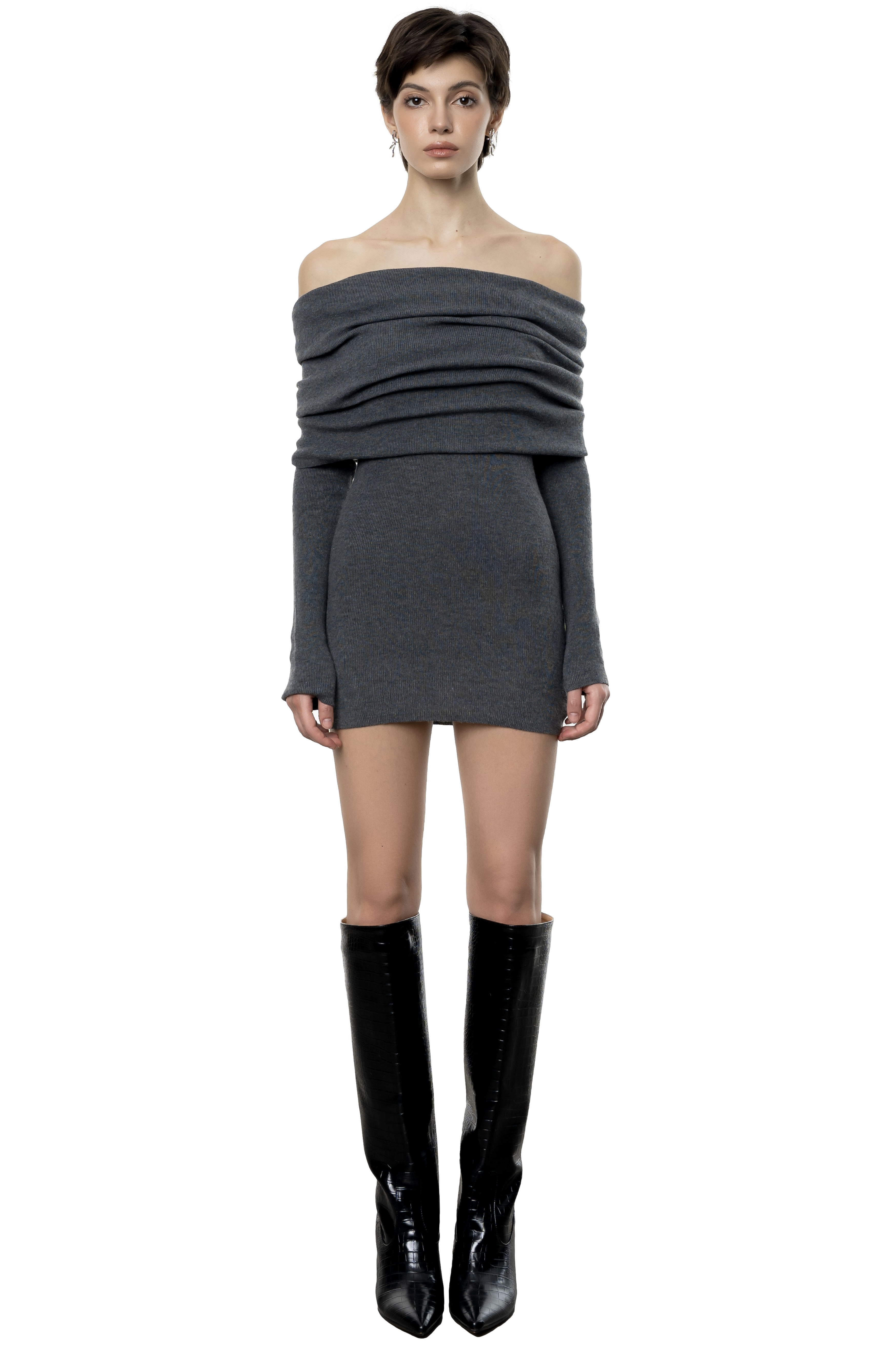 REBECCA TOP - GREY