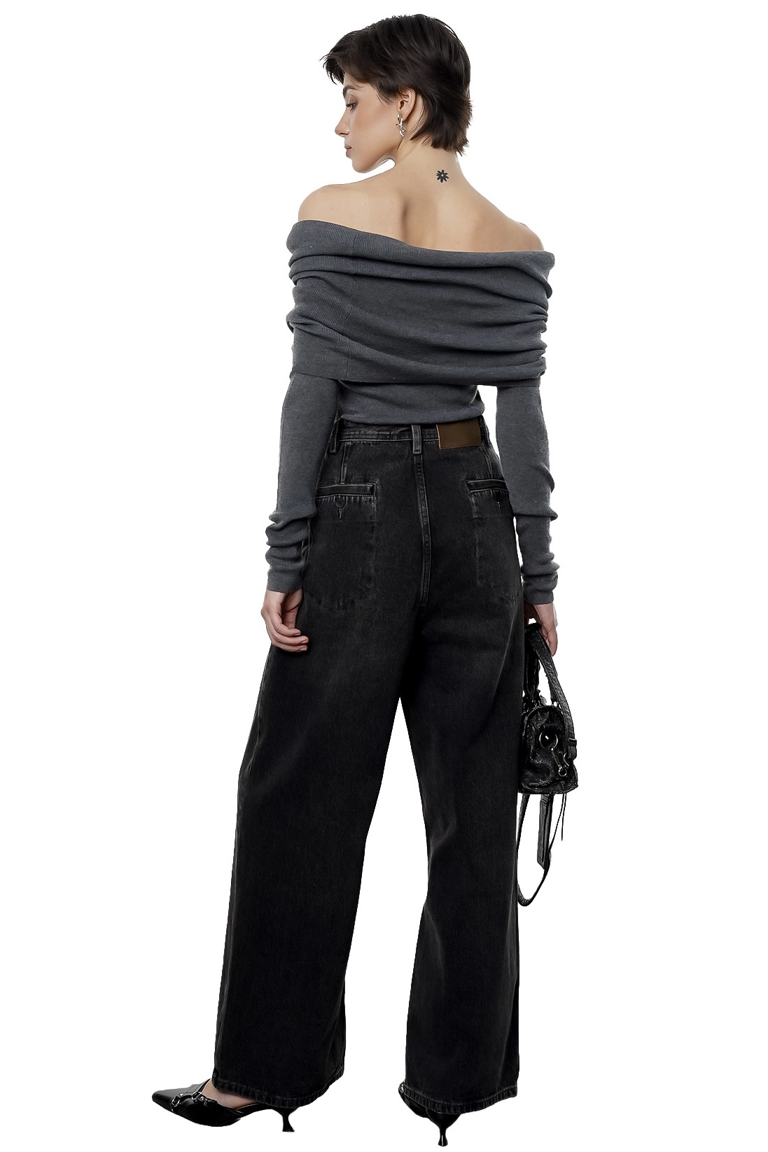REBECCA TOP - GREY