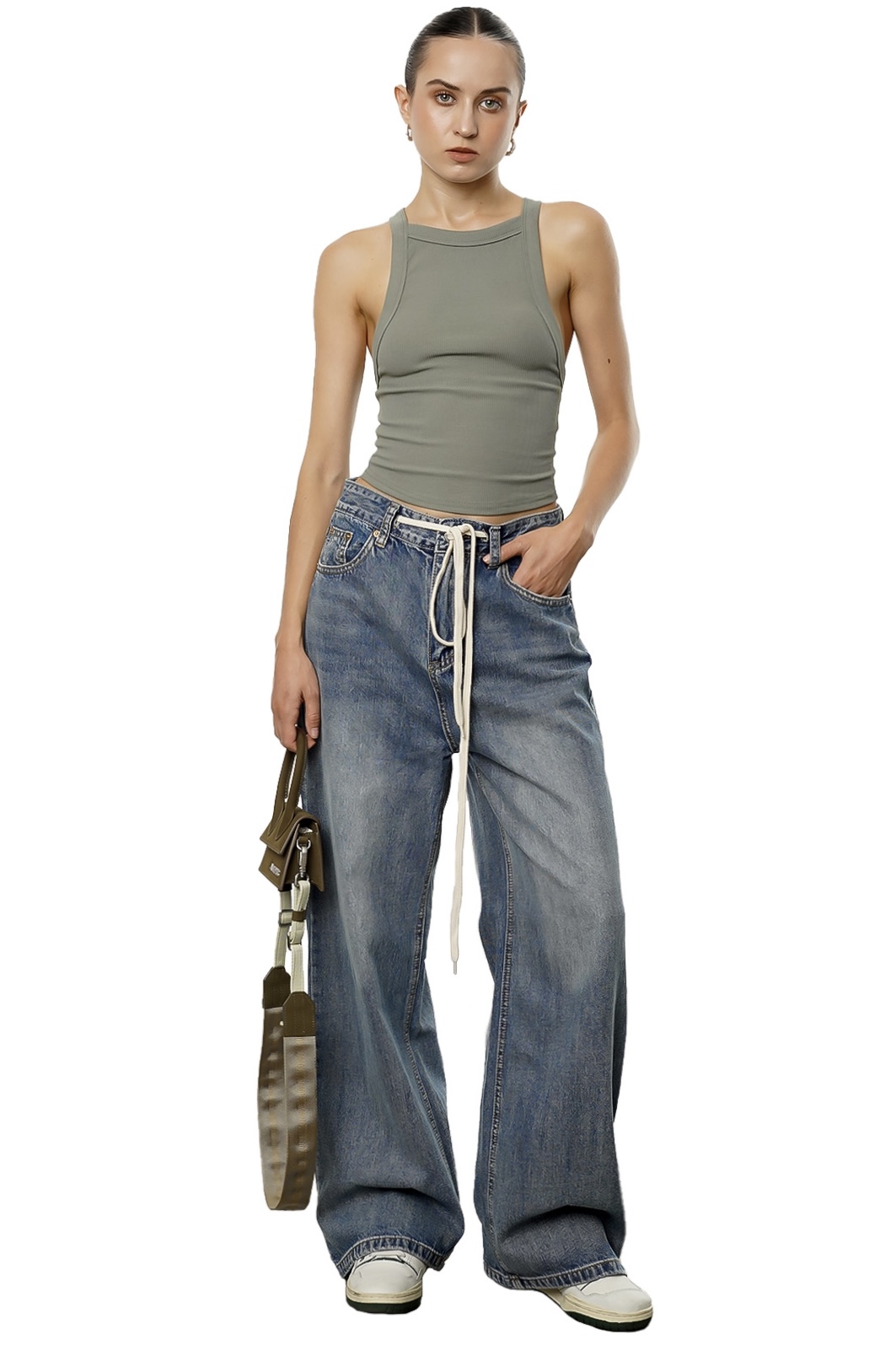NORA TOP - OLIVE