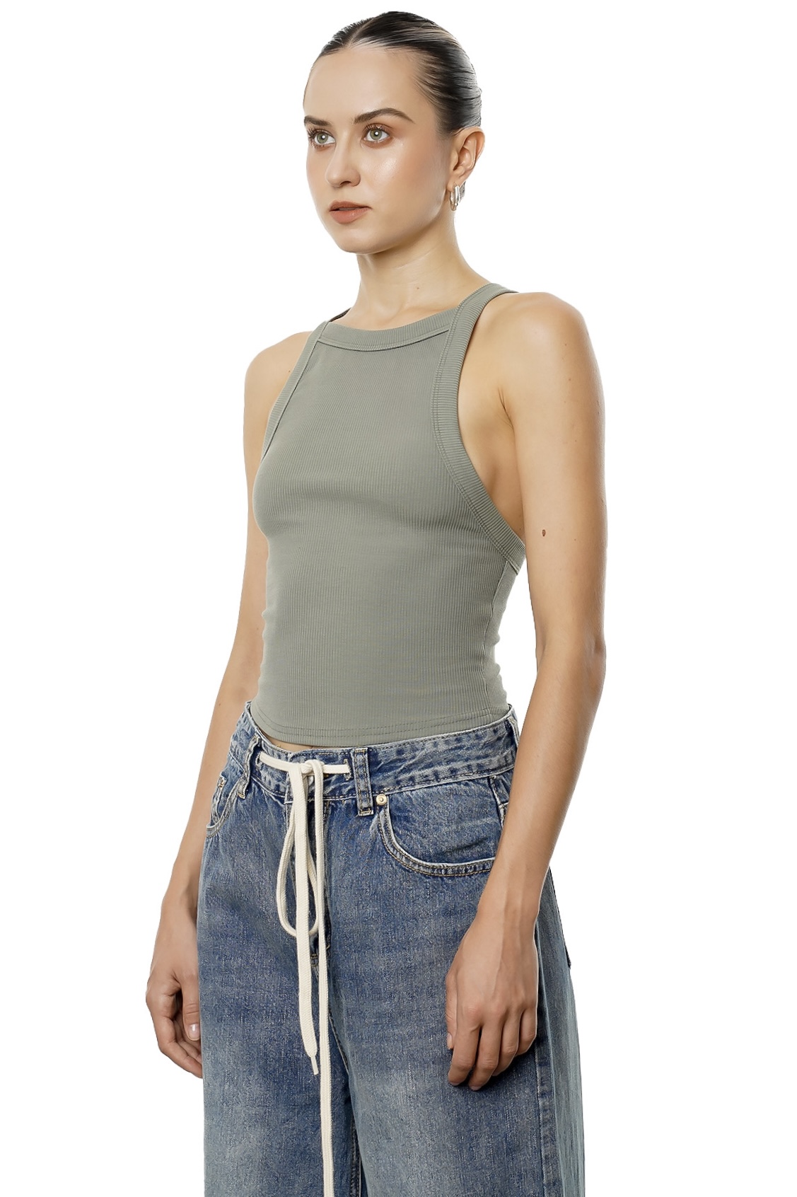 NORA TOP - OLIVE
