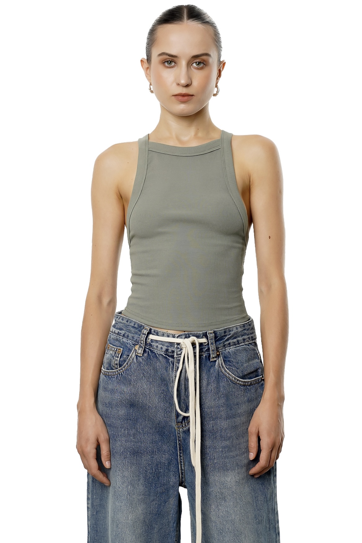 NORA TOP - OLIVE