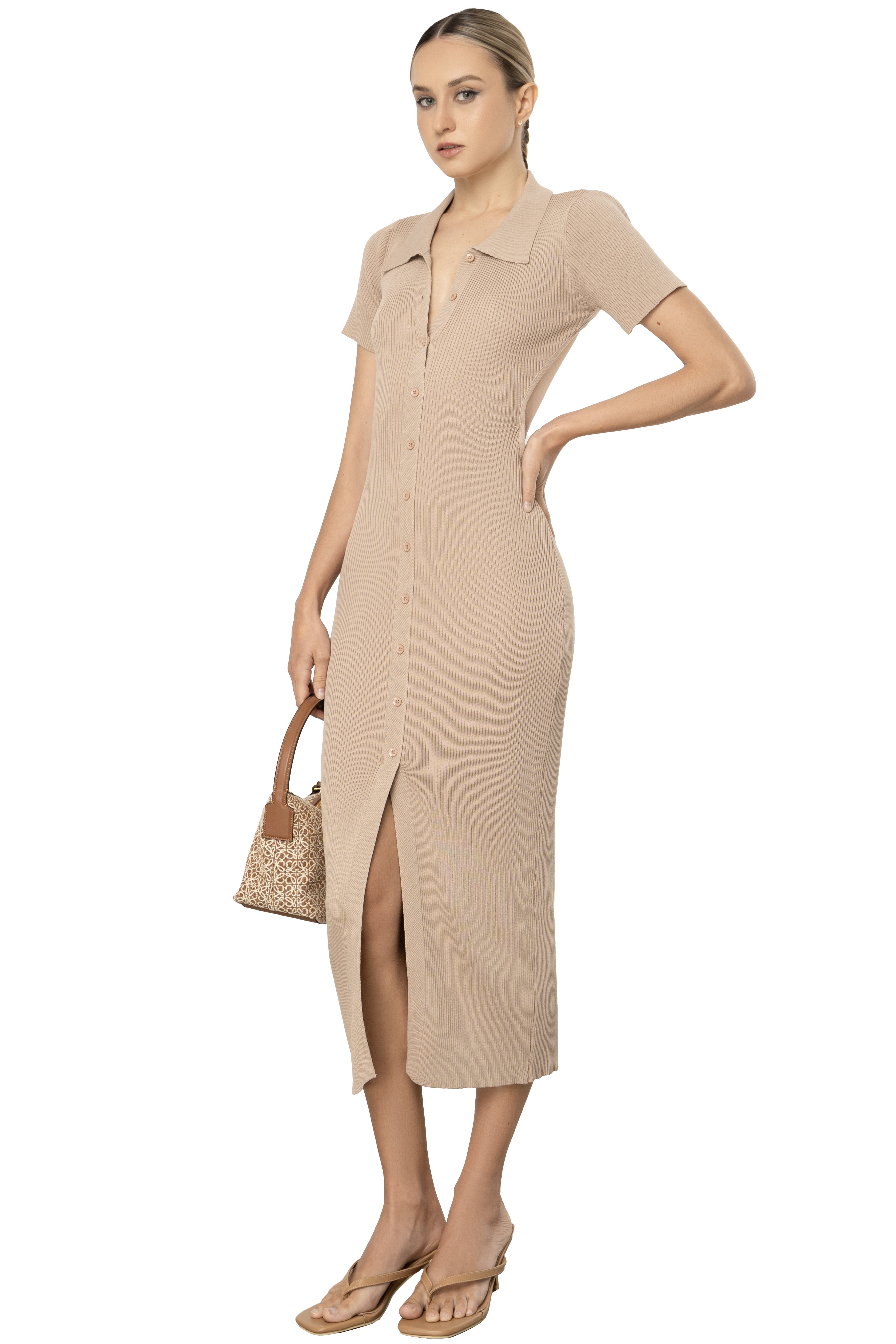 ANDIE DRESS - LIGHT BROWN