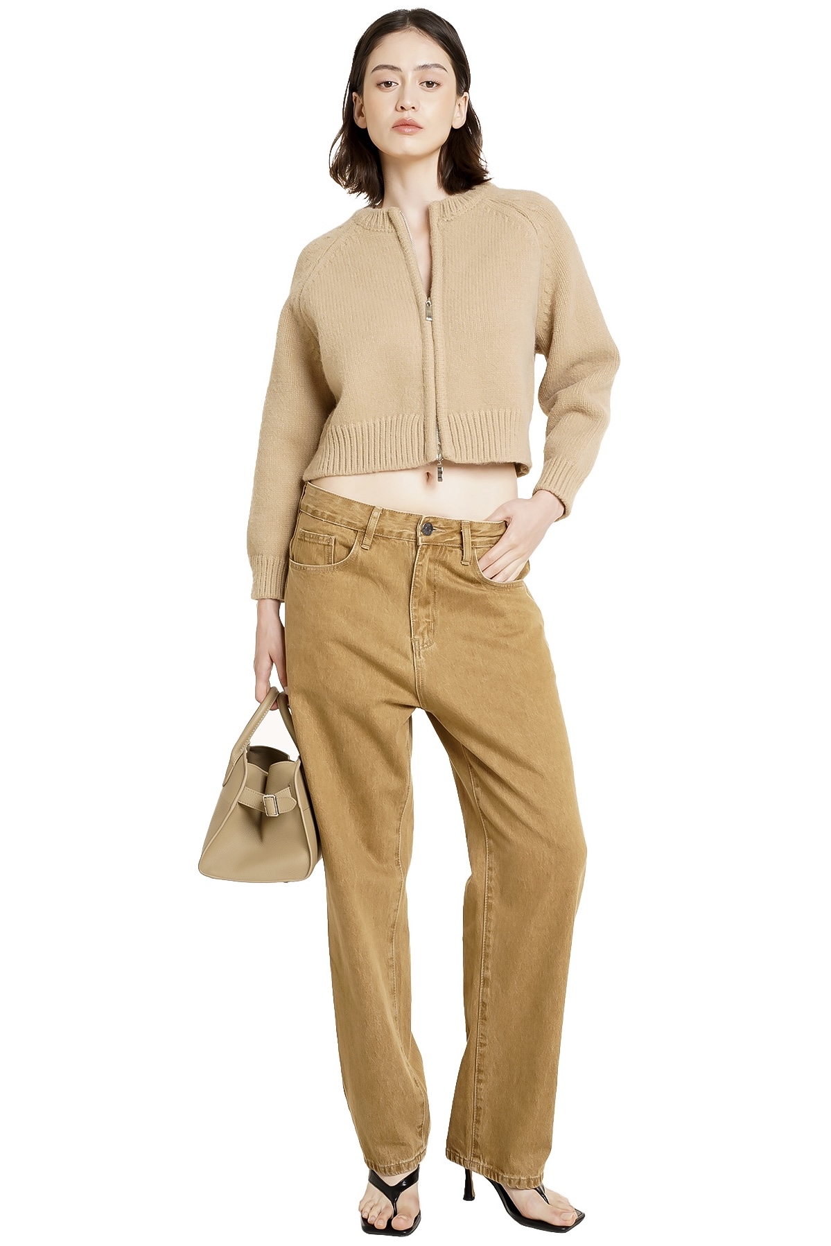 VERA JACKET - LIGHT BROWN