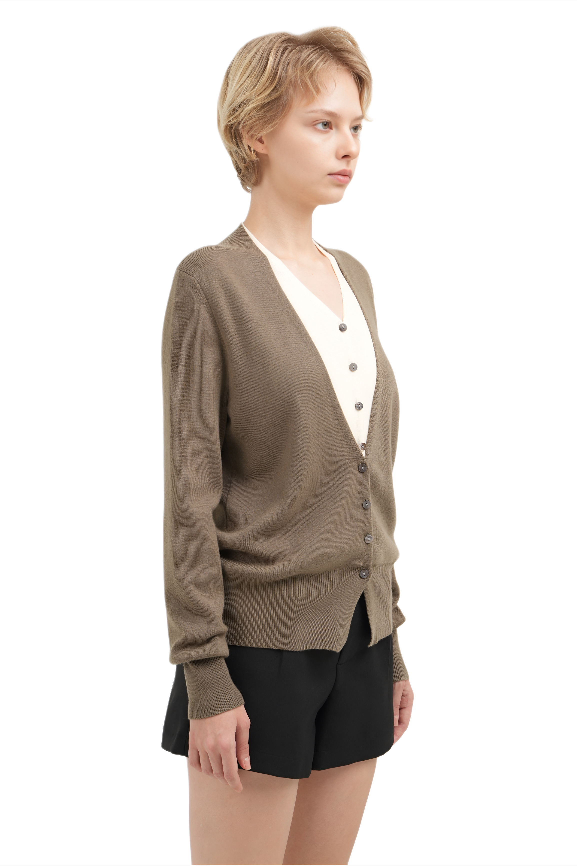 MONTANA CARDIGAN - ARMY GREEN