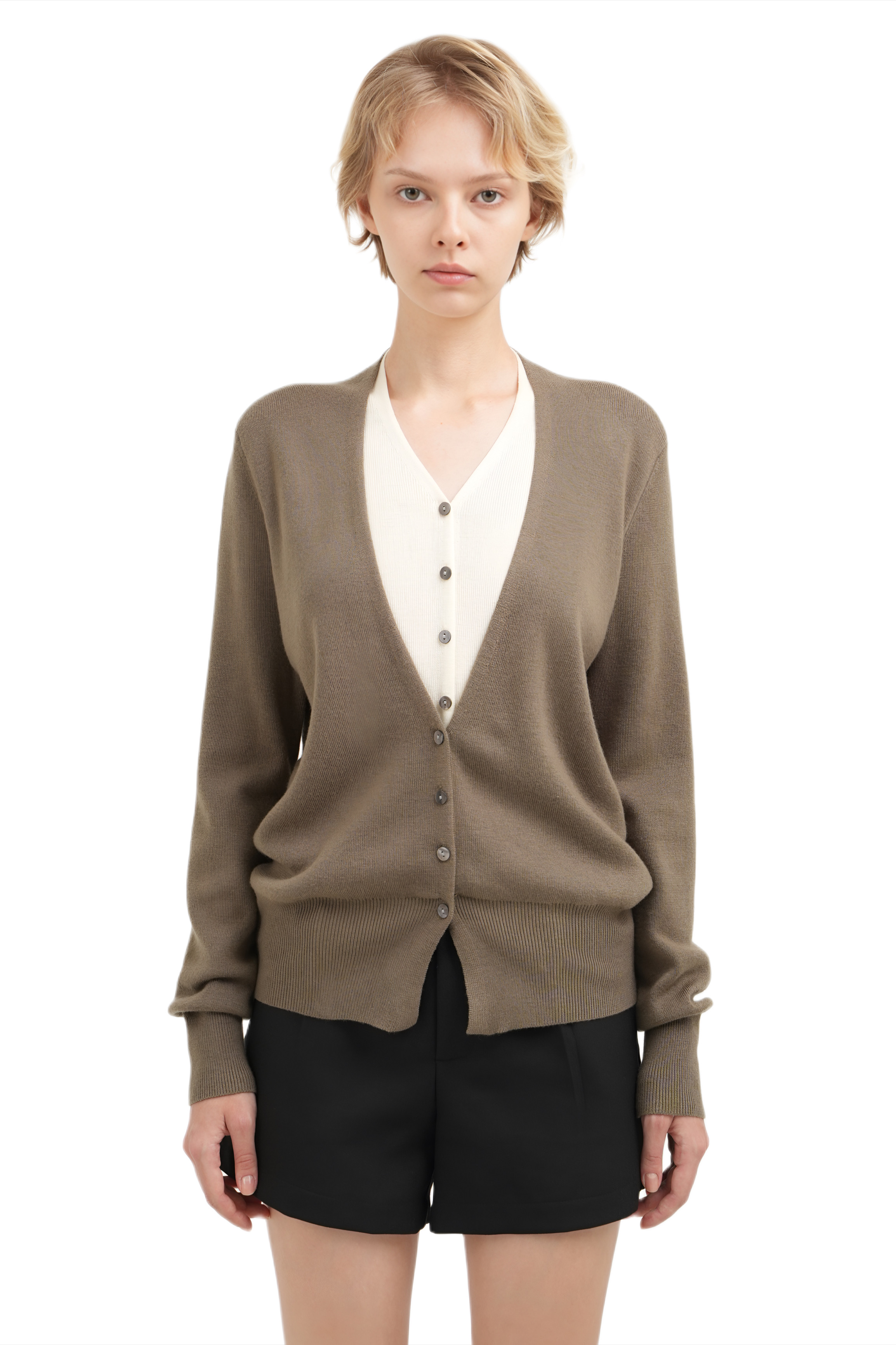 MONTANA CARDIGAN - ARMY GREEN