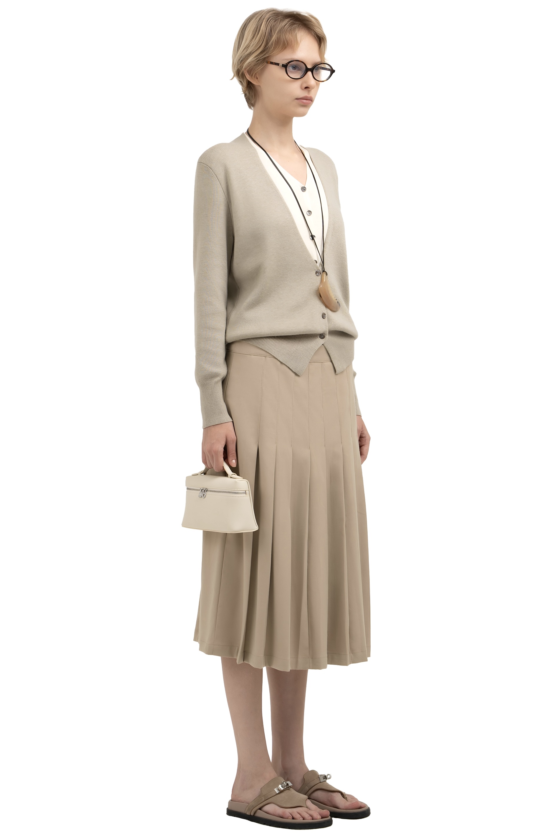 FOBELLO SKIRT - LIGHT BEIGE 