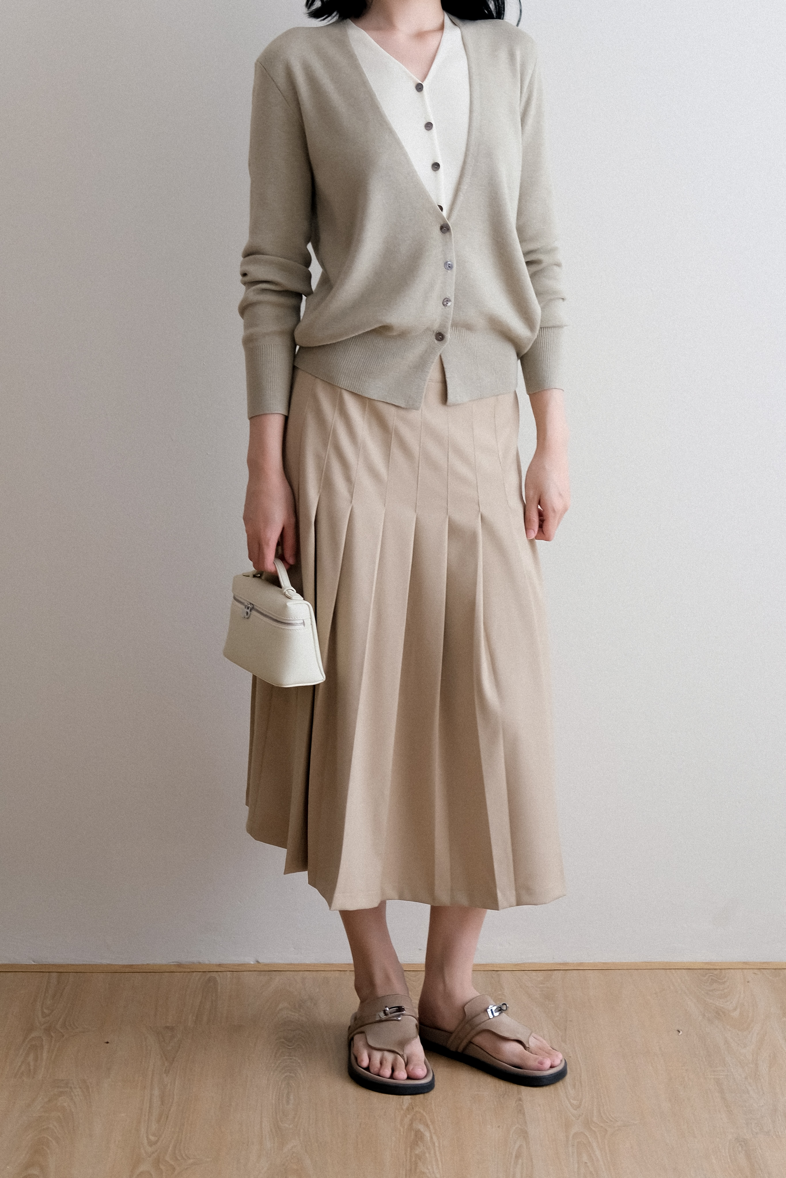 FOBELLO SKIRT - LIGHT BEIGE 