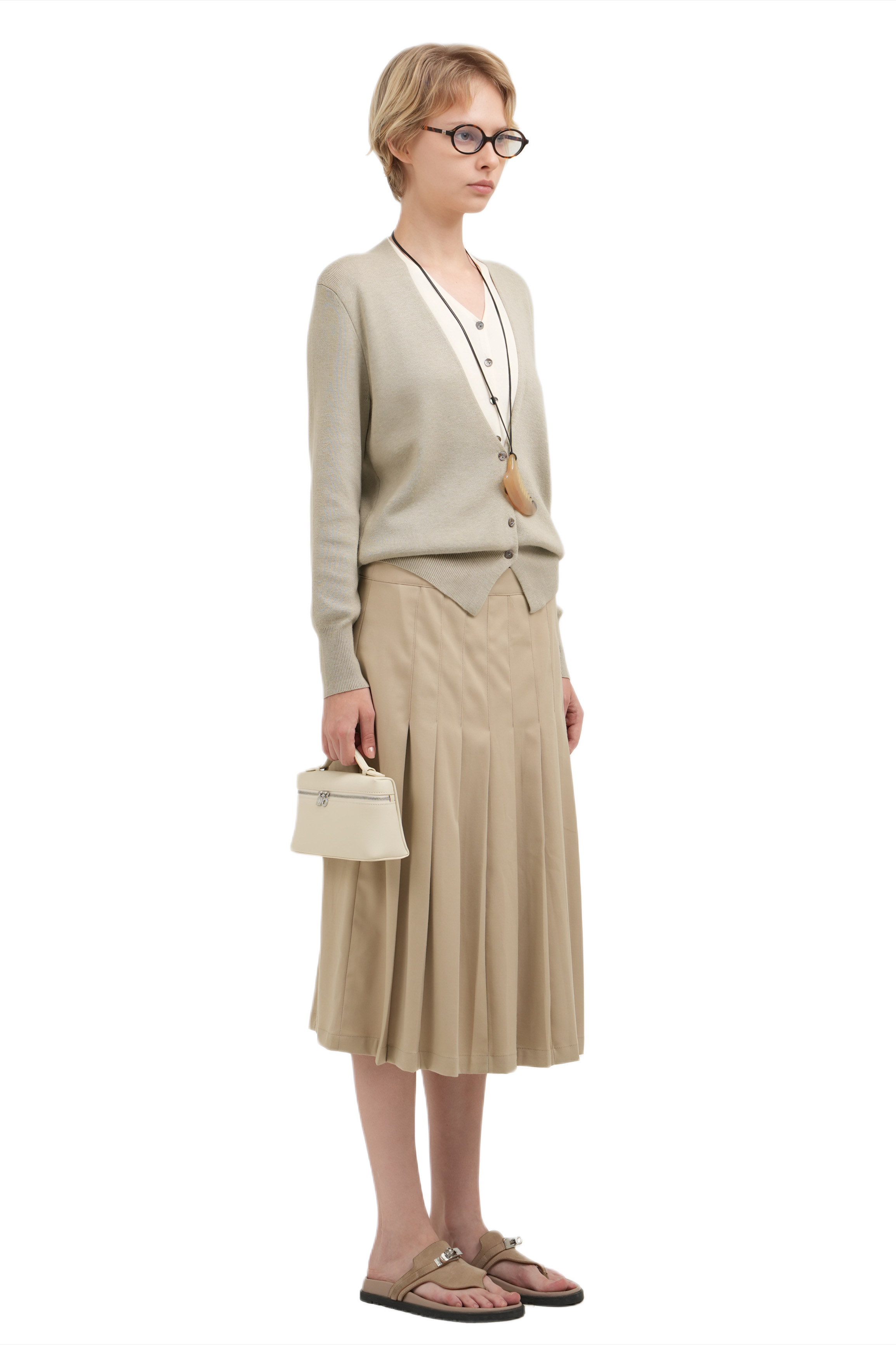 FOBELLO SKIRT - LIGHT BEIGE 