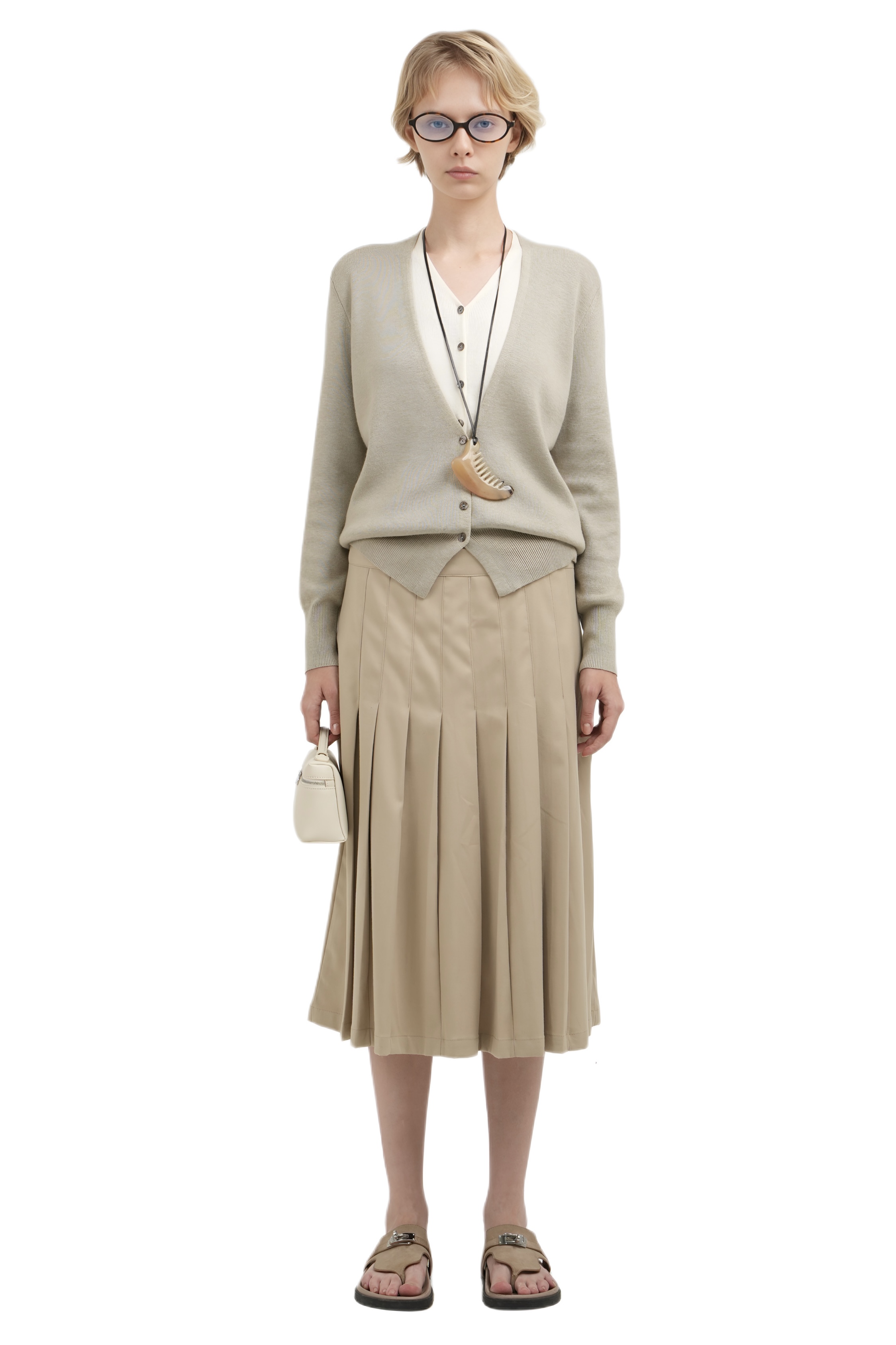 FOBELLO SKIRT - LIGHT BEIGE 