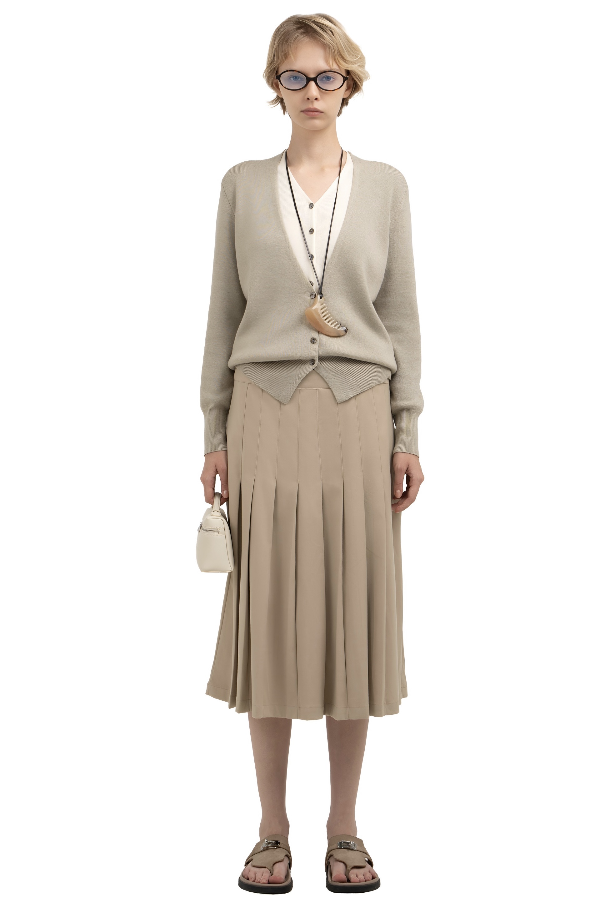 FOBELLO SKIRT - LIGHT BEIGE 