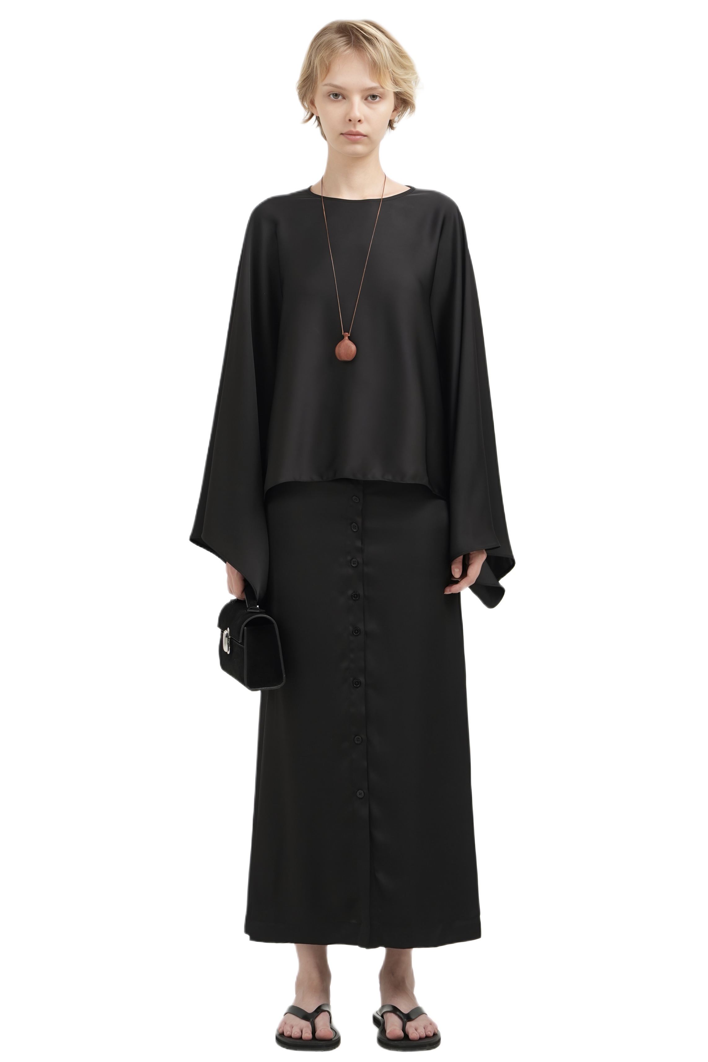 ENZA TOP - BLACK