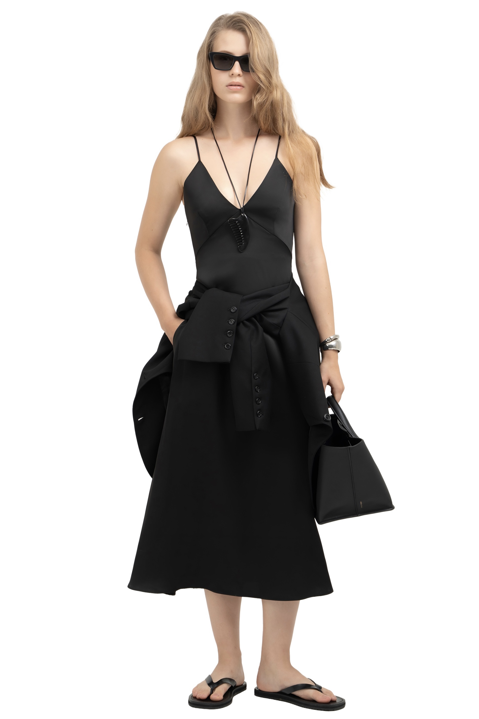 SLIP DRESS - BLACK