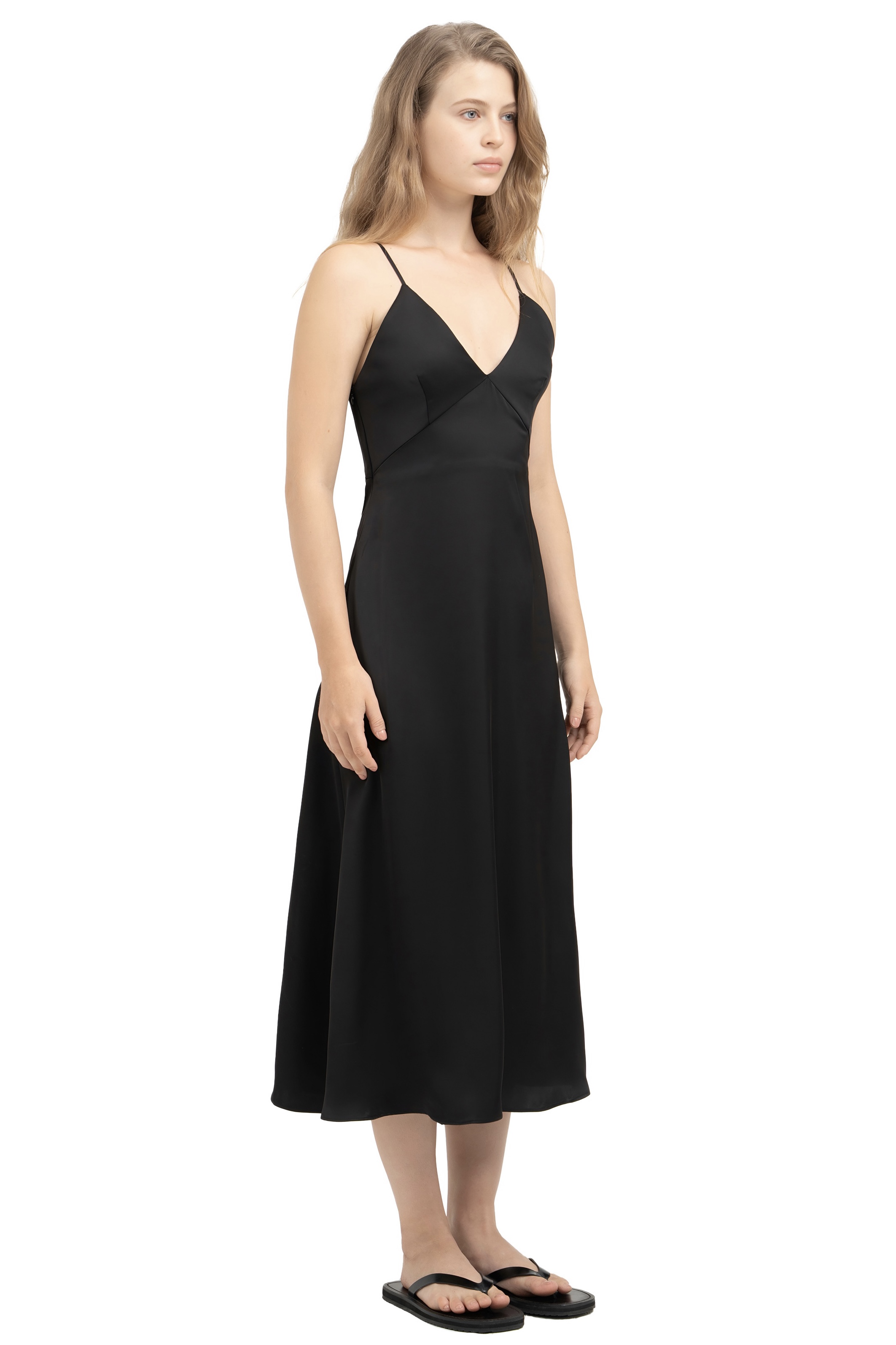 SLIP DRESS - BLACK