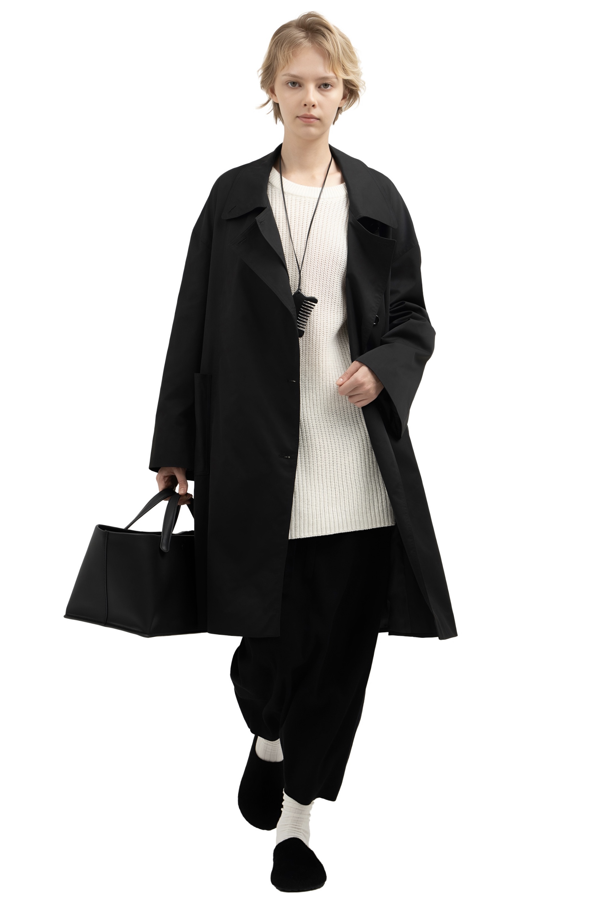 DIPTI COAT - BLACK