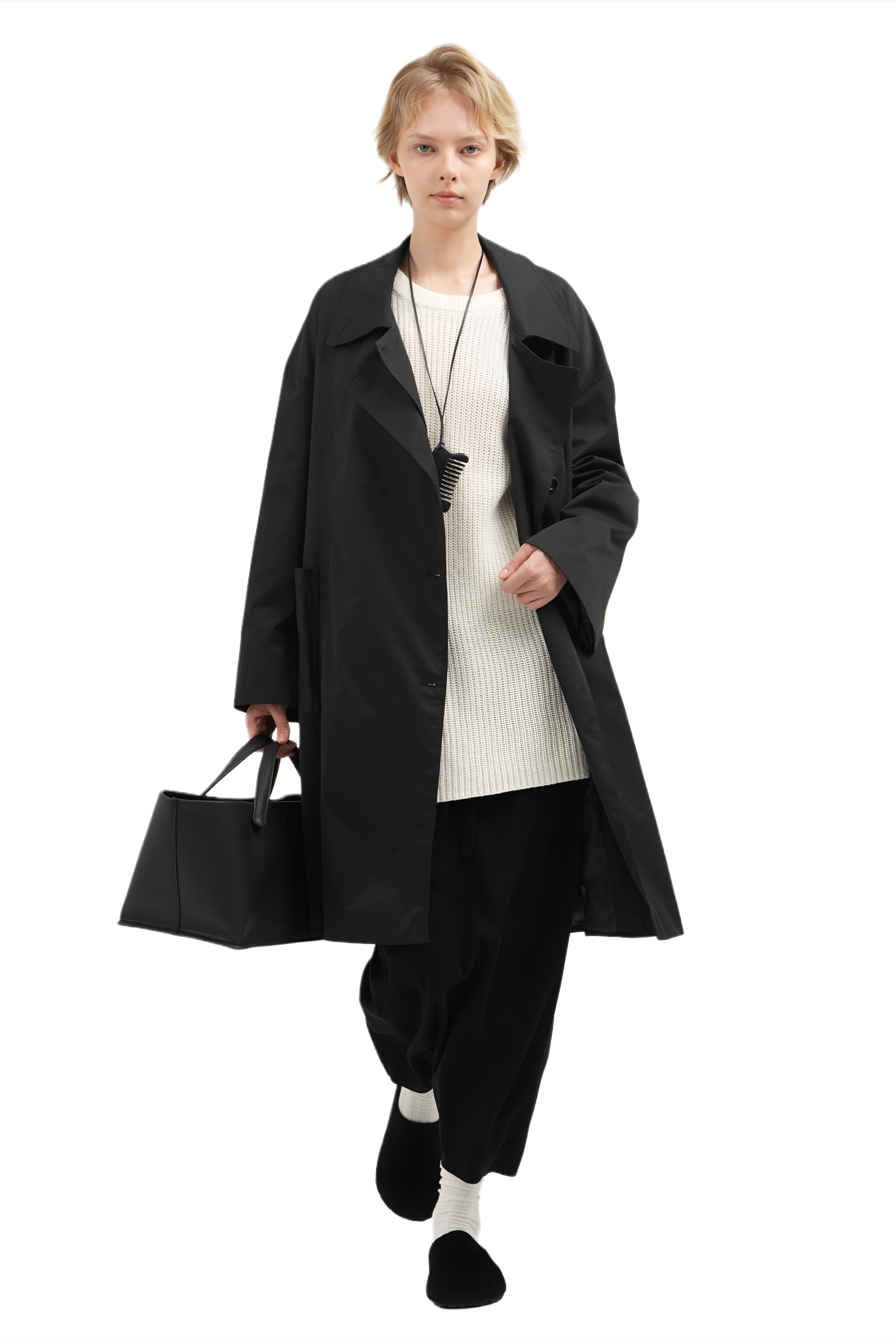 DIPTI COAT - BLACK