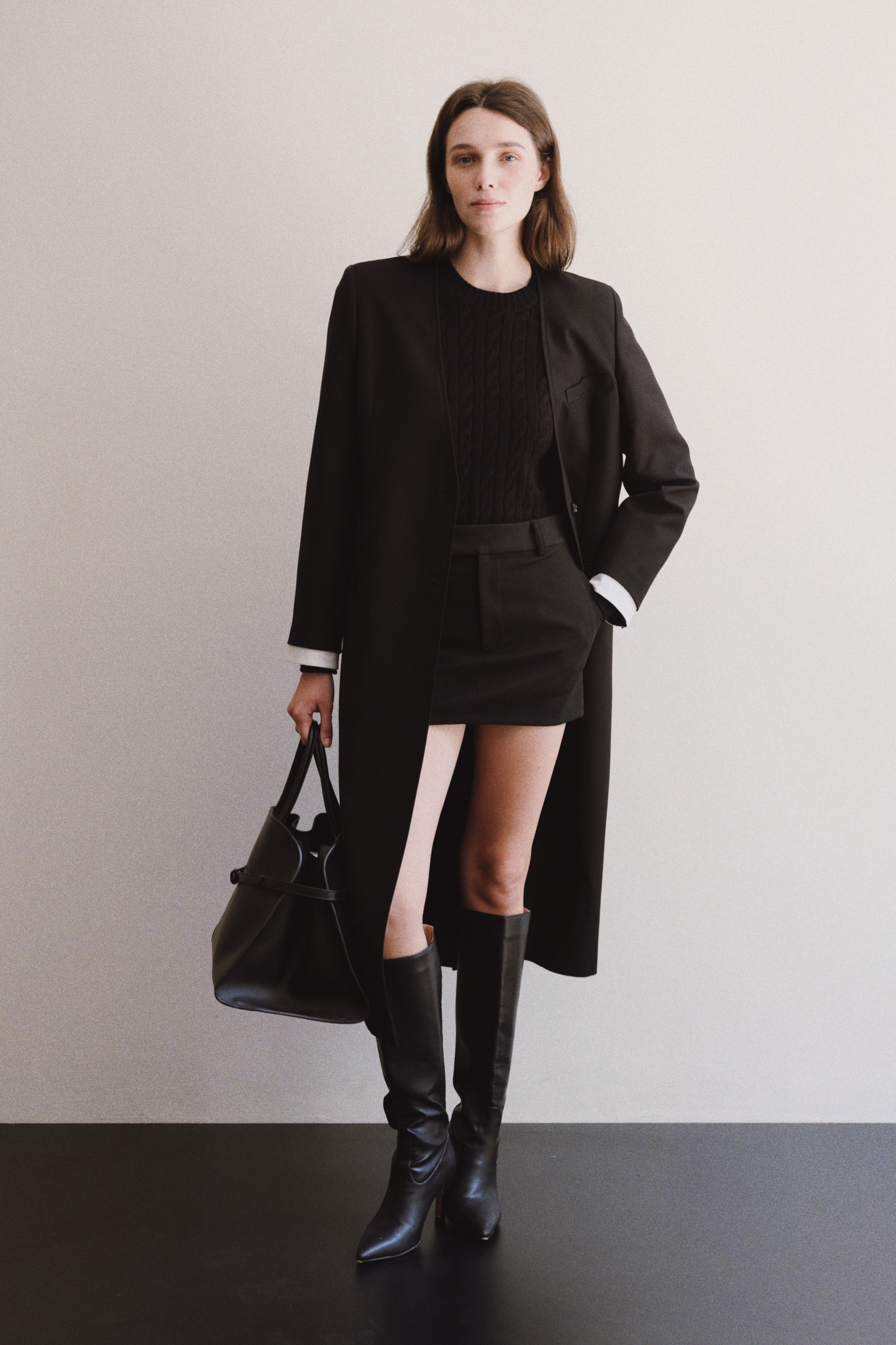 ELSON COAT - BLACK 