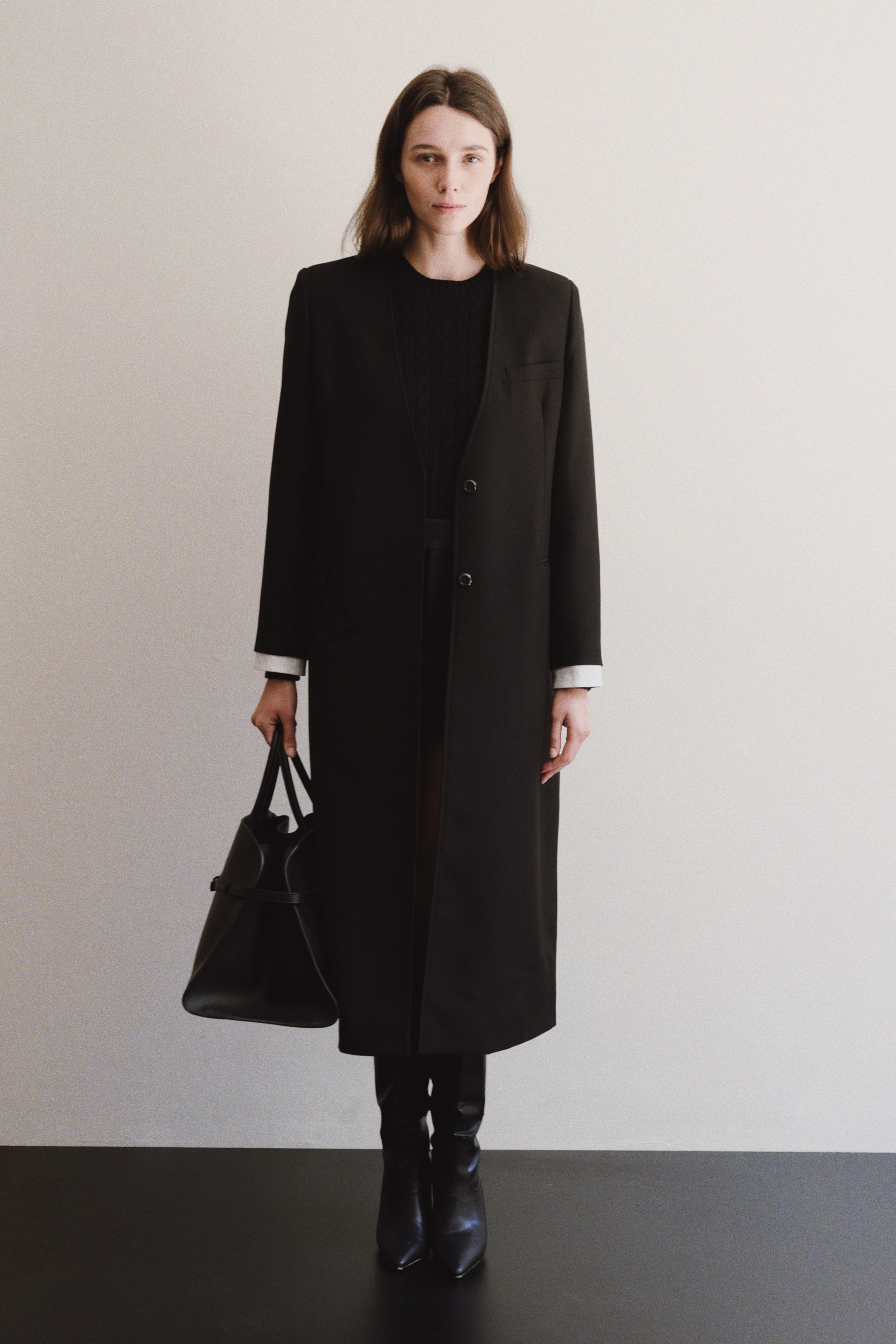 ELSON COAT - BLACK 