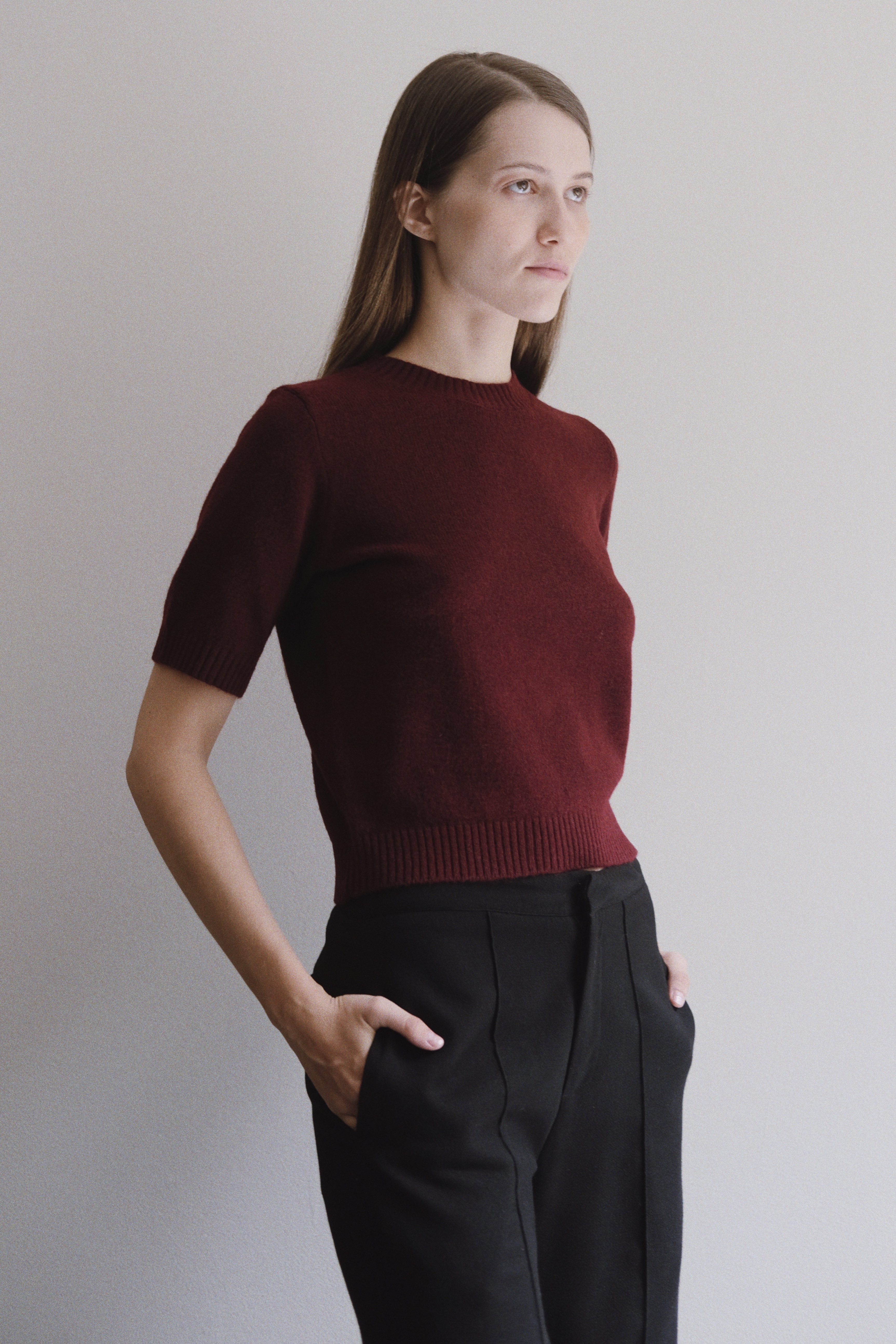 HIRO TOP - BURGUNDY