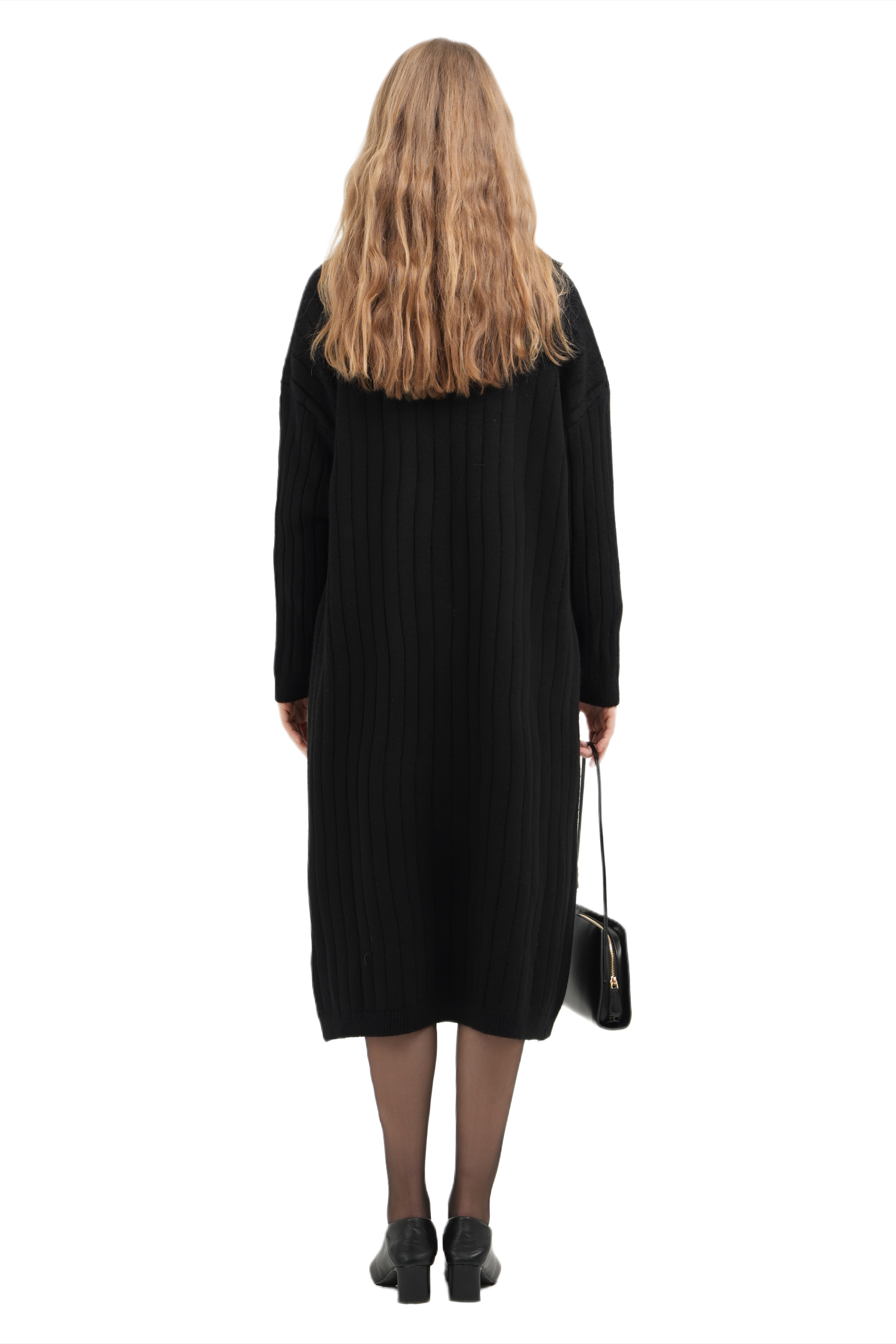 TED MAXI CARDIGAN - BLACK