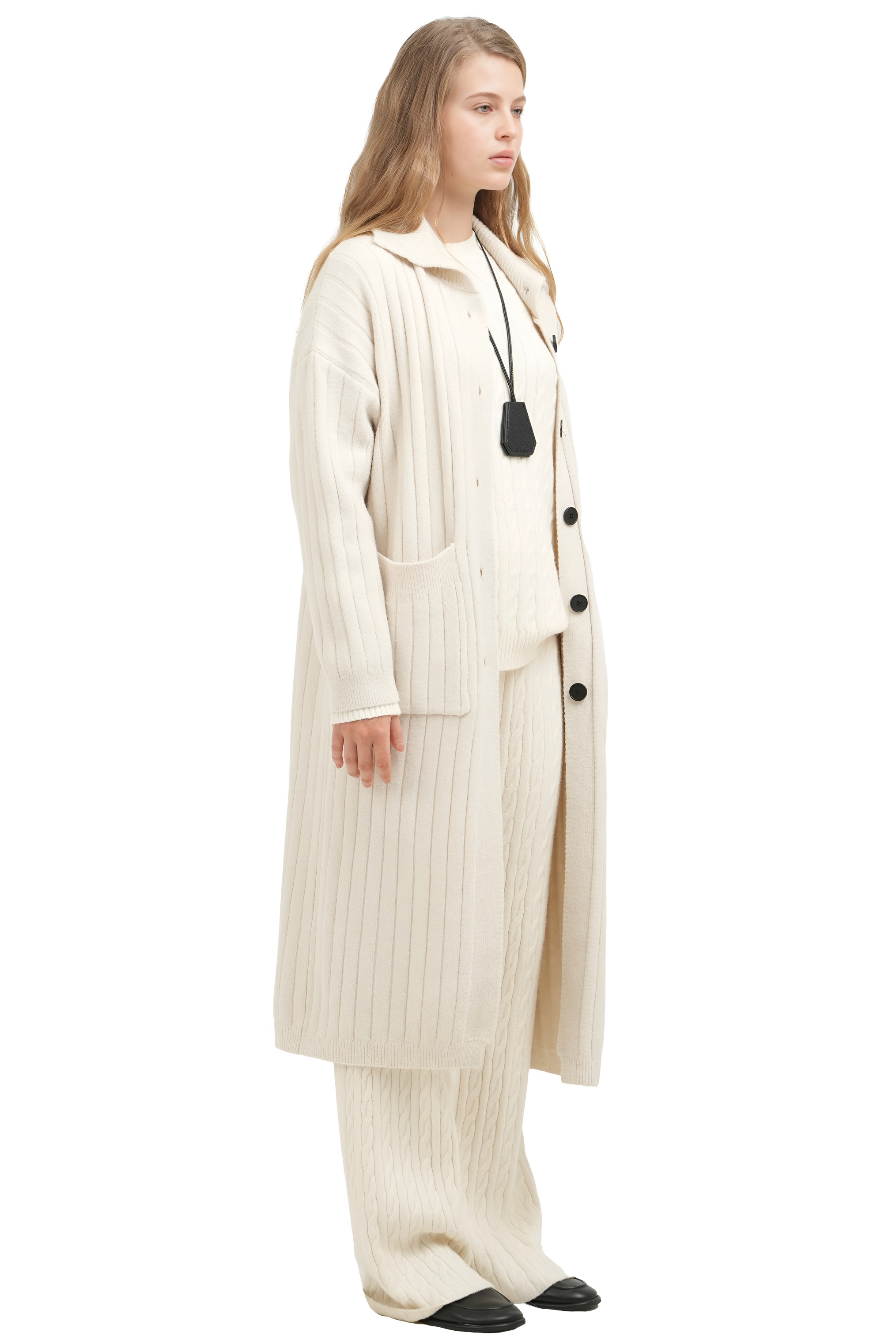 TED MAXI CARDIGAN - OAT