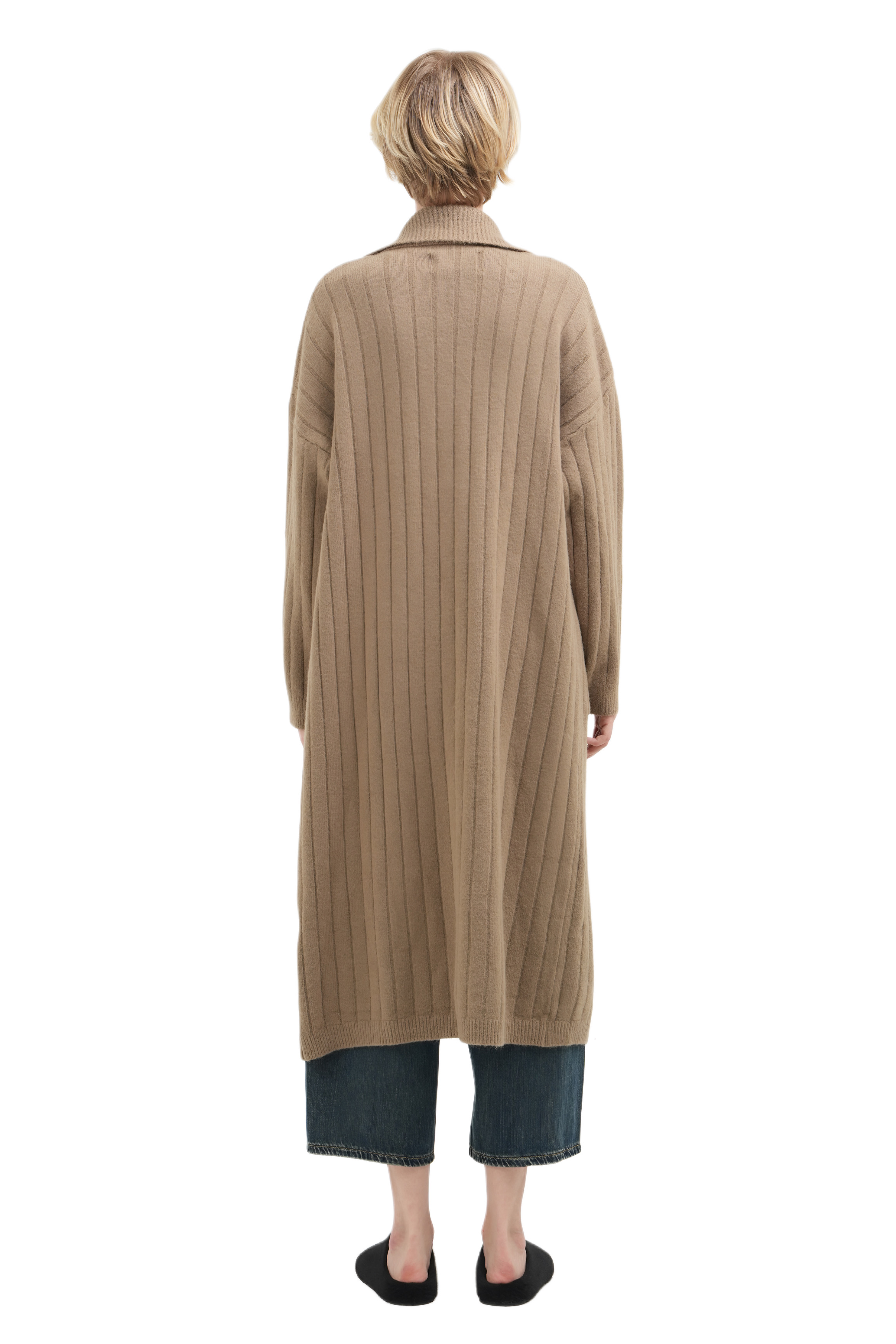 TED MAXI CARDIGAN - BROWN