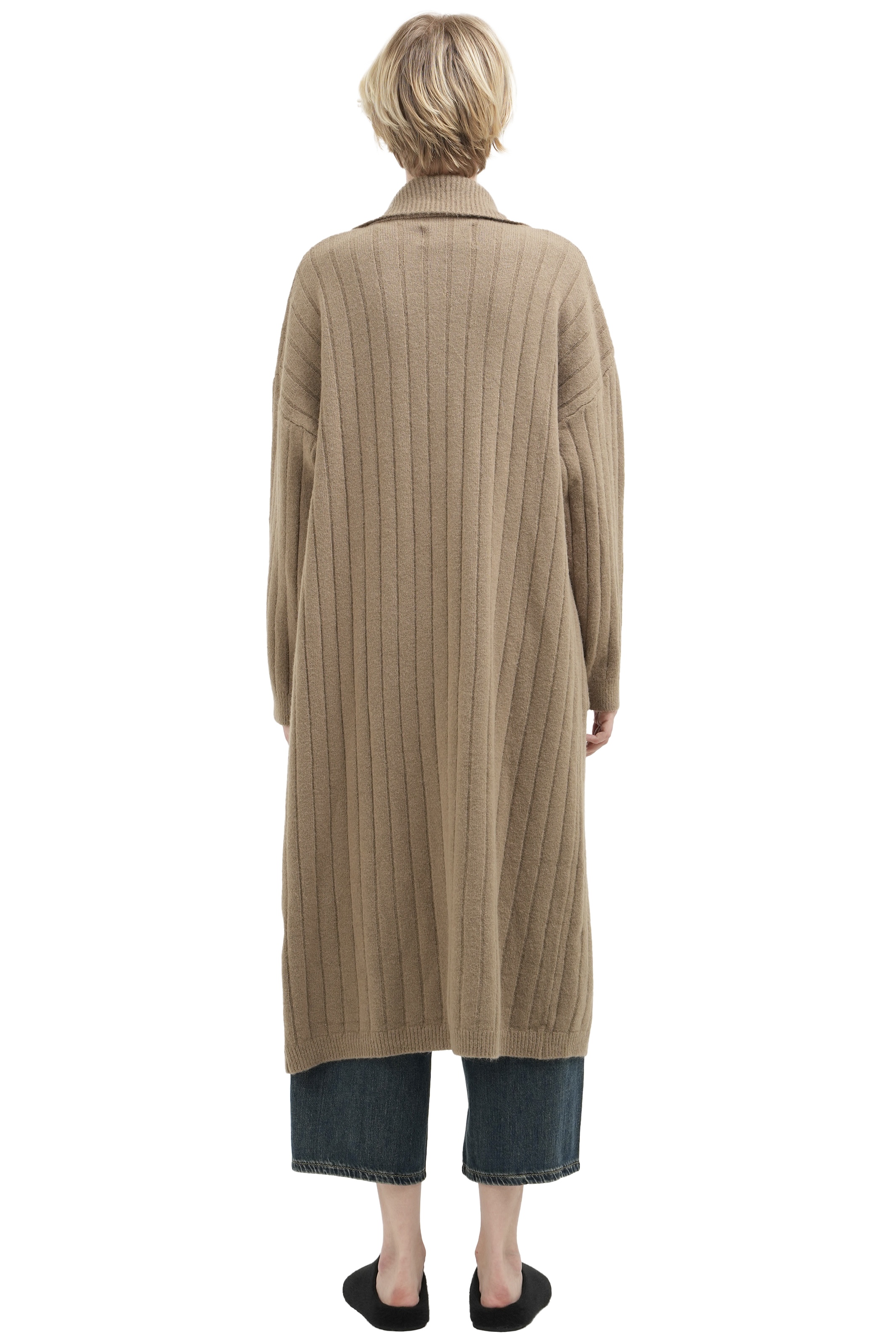 TED MAXI CARDIGAN - BROWN