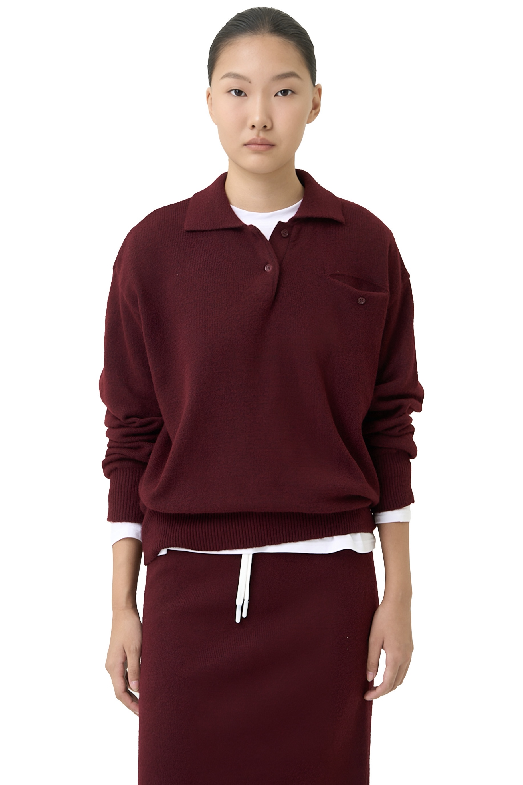 LOU SWEATER - BURGUNDY
