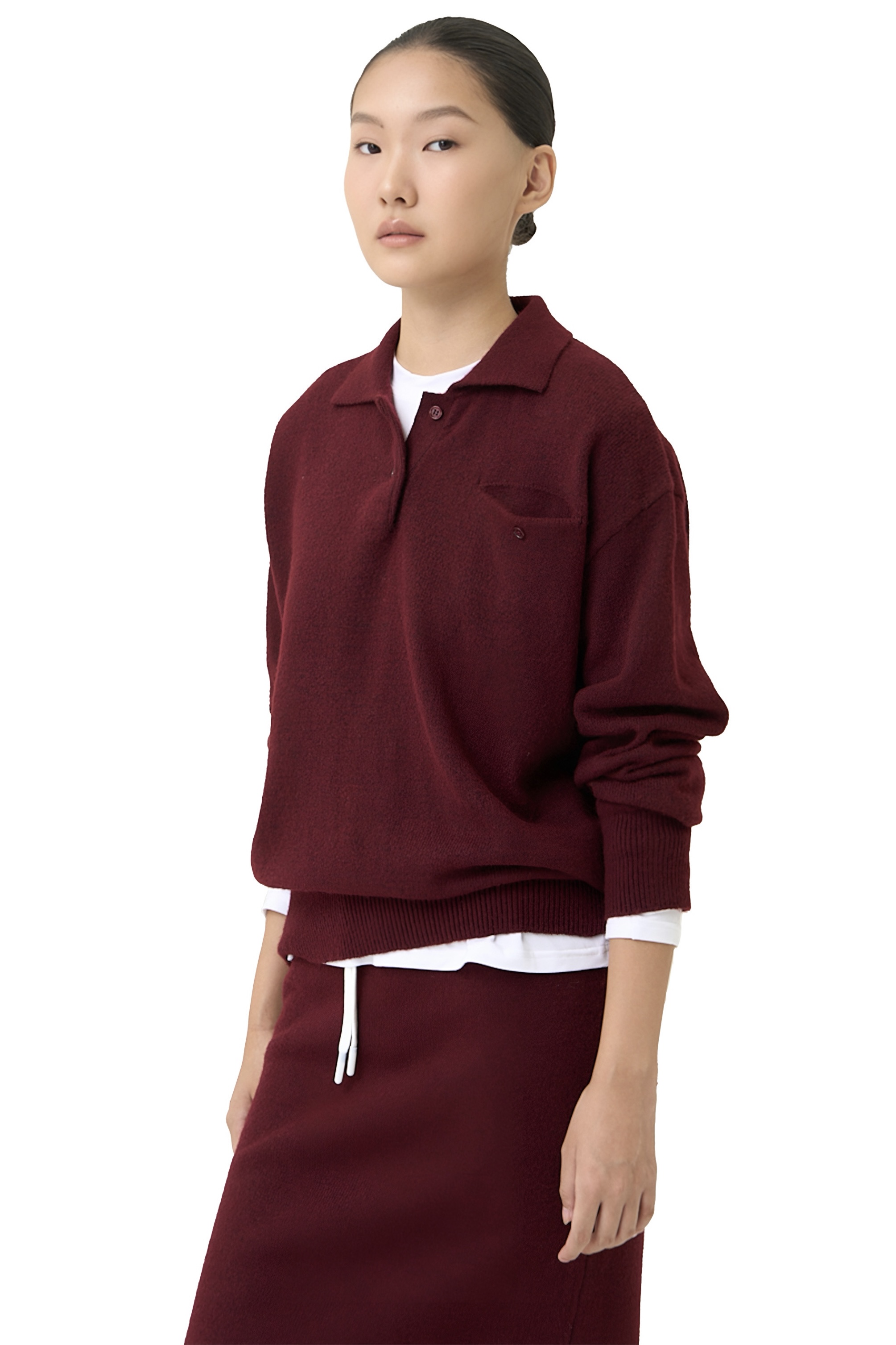 LOU SWEATER - BURGUNDY