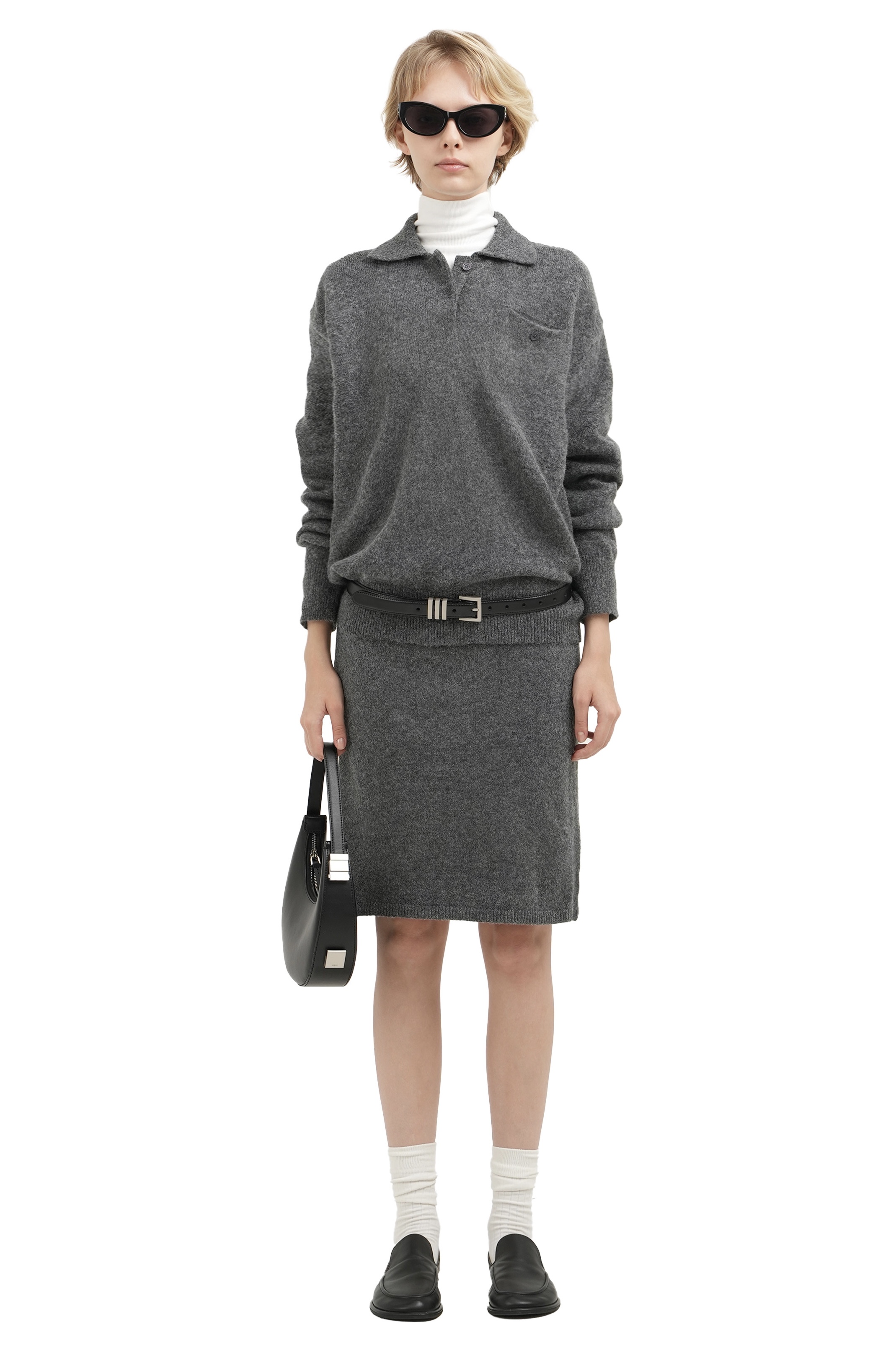 LOU SKIRT - GREY