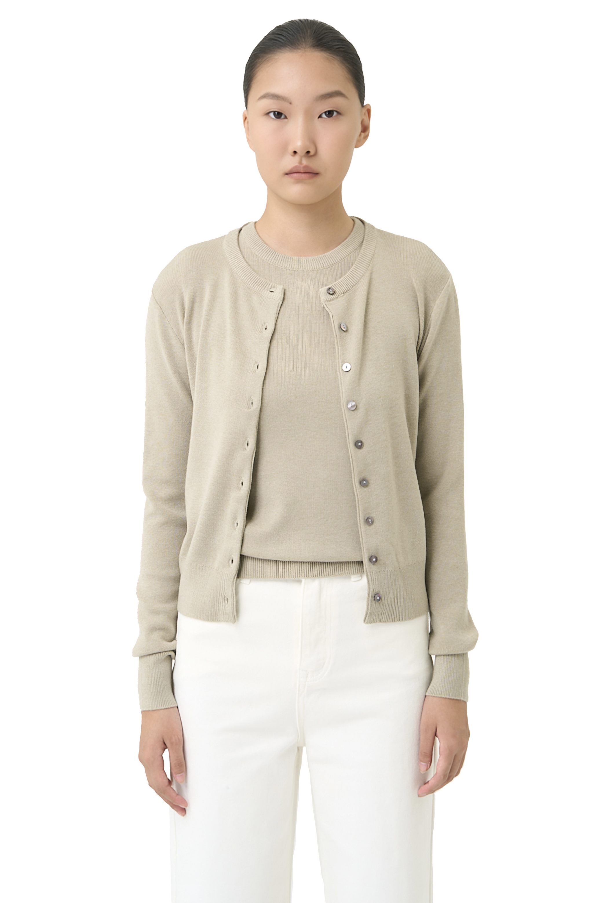 AMANU CARDIGAN - TAUPE
