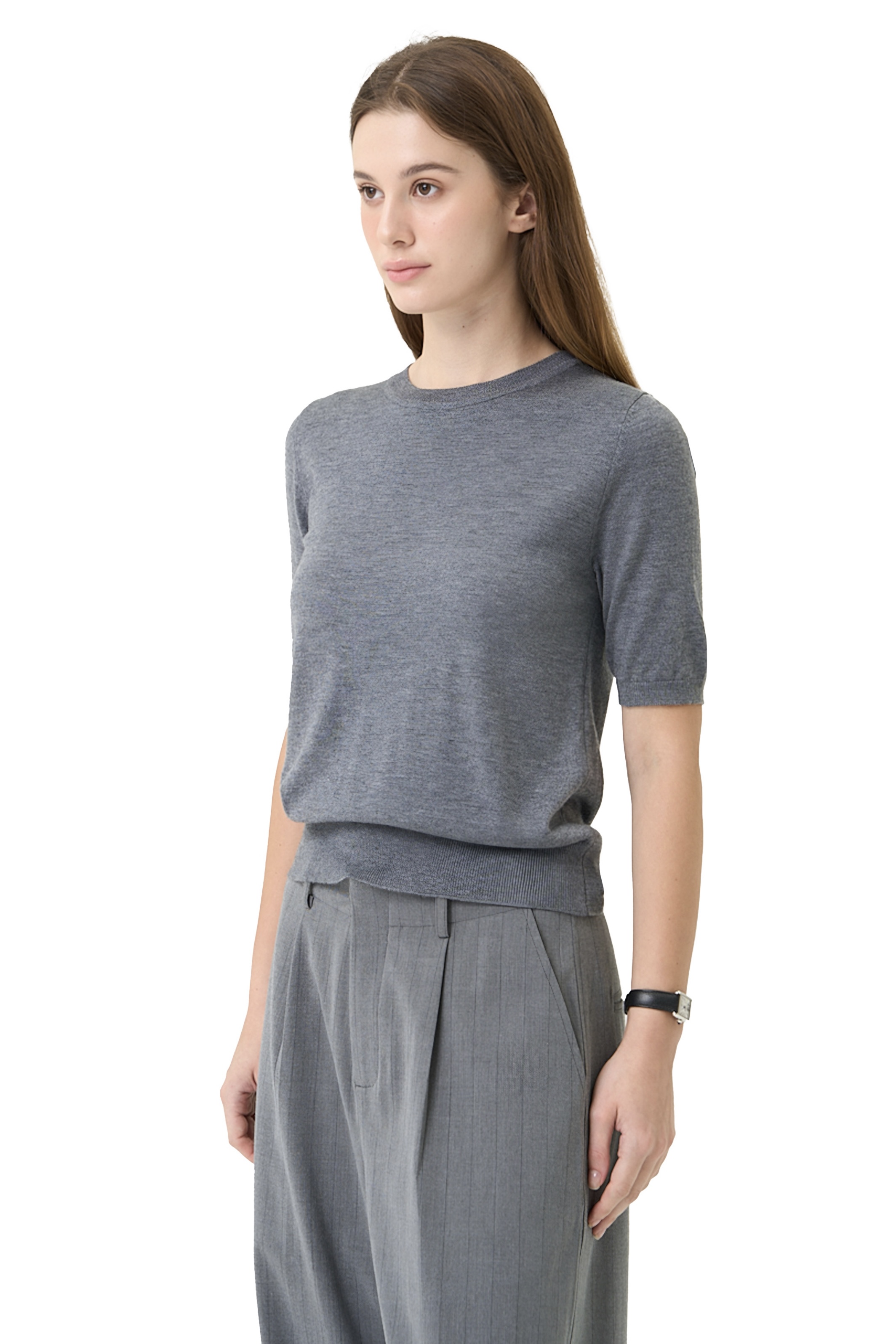 CREW TOP - GREY