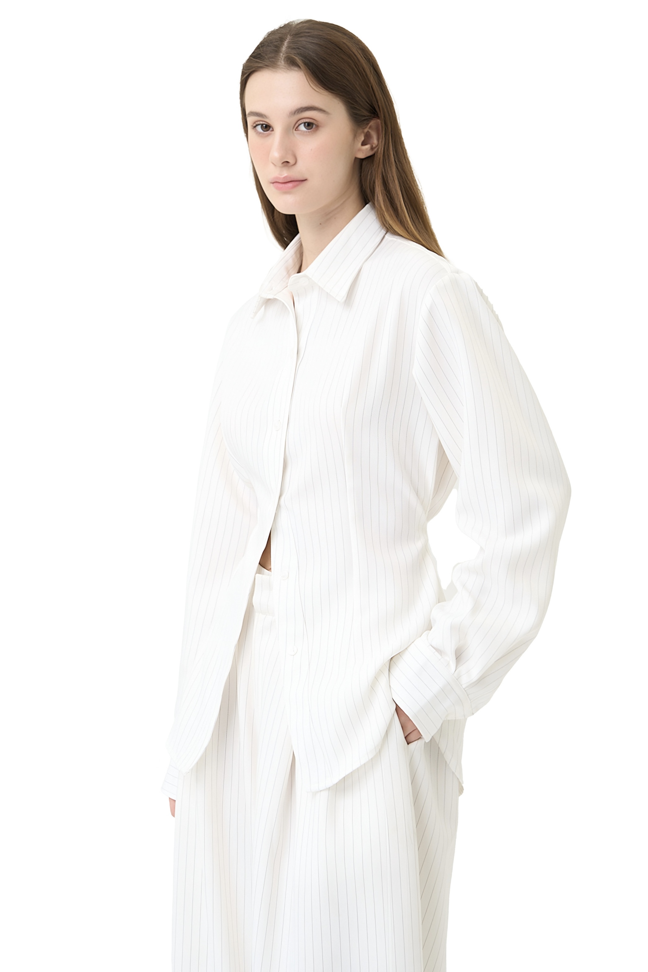 IMIGO SHIRT - WHITE STRIPED