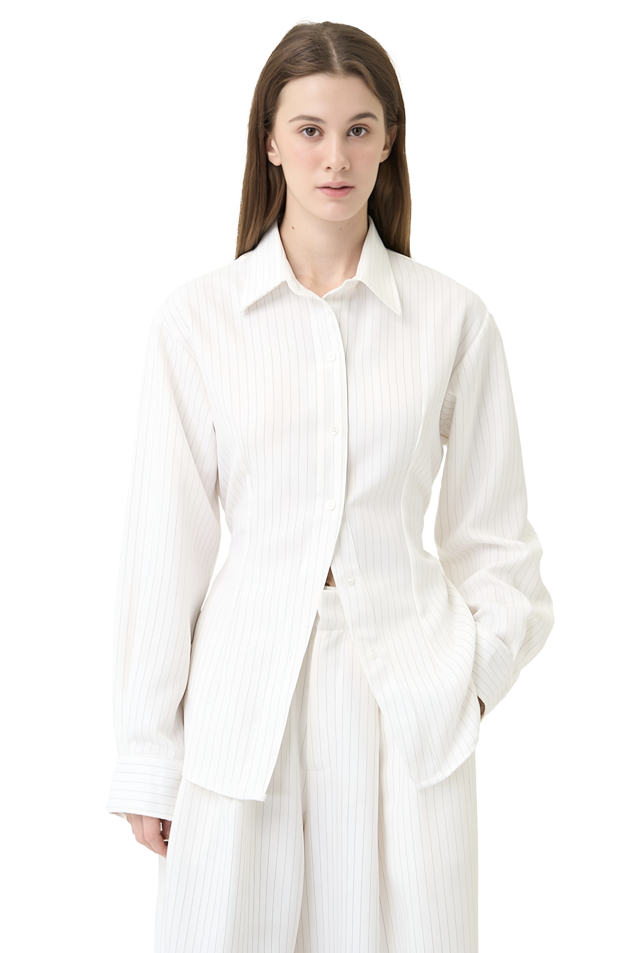 IMIGO SHIRT - WHITE STRIPED