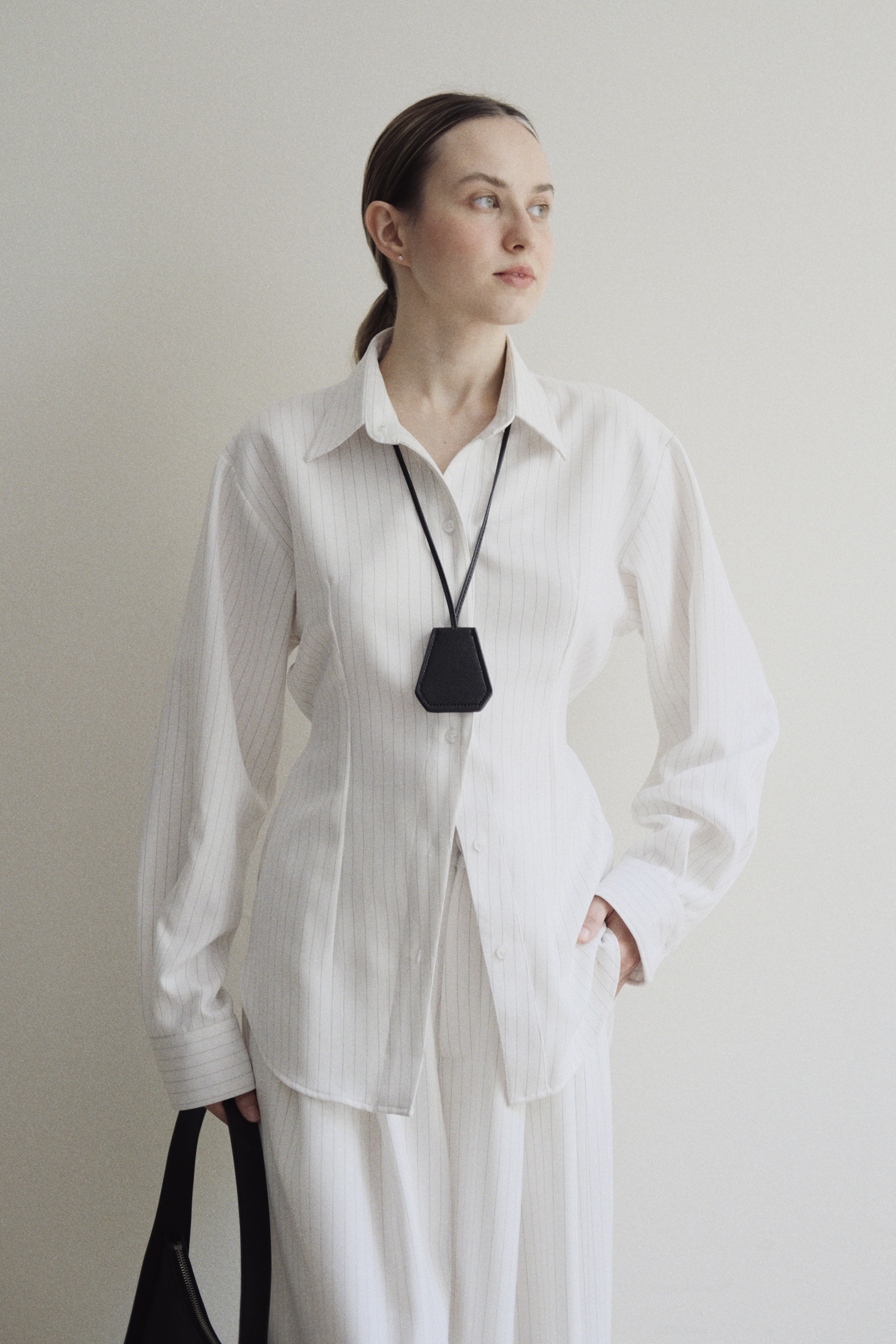 IMIGO SHIRT - WHITE STRIPED