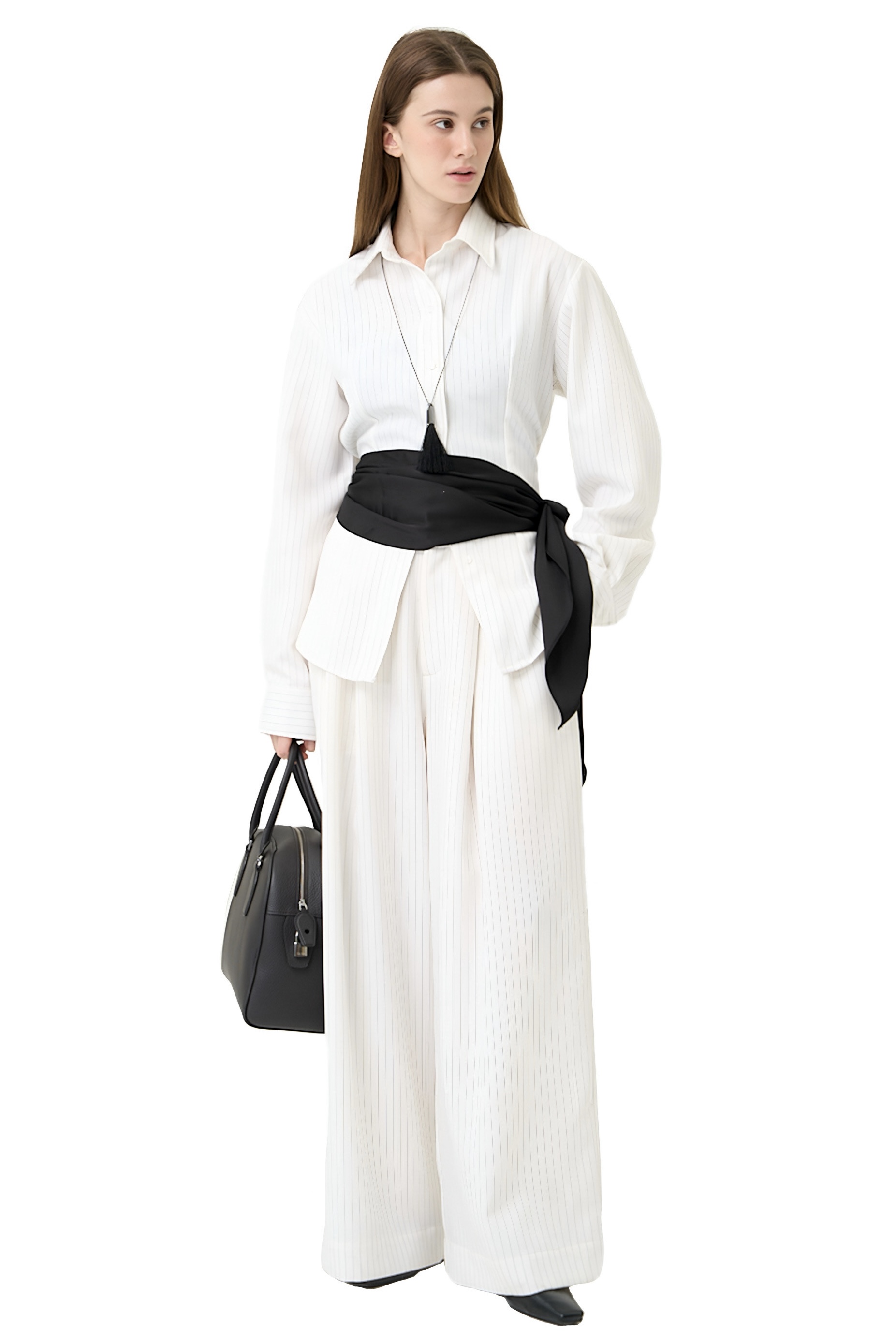 CANAL PANT - WHITE STRIPED
